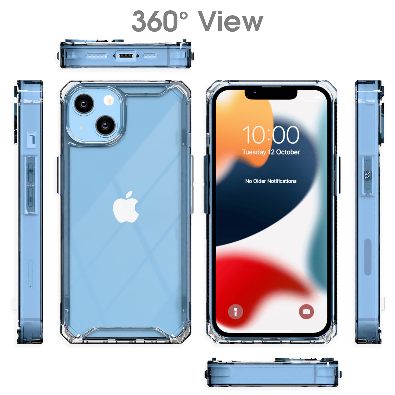 Transparent Hybrid mobile back cover for iPhone 13/14 – Pikkme – photo 7