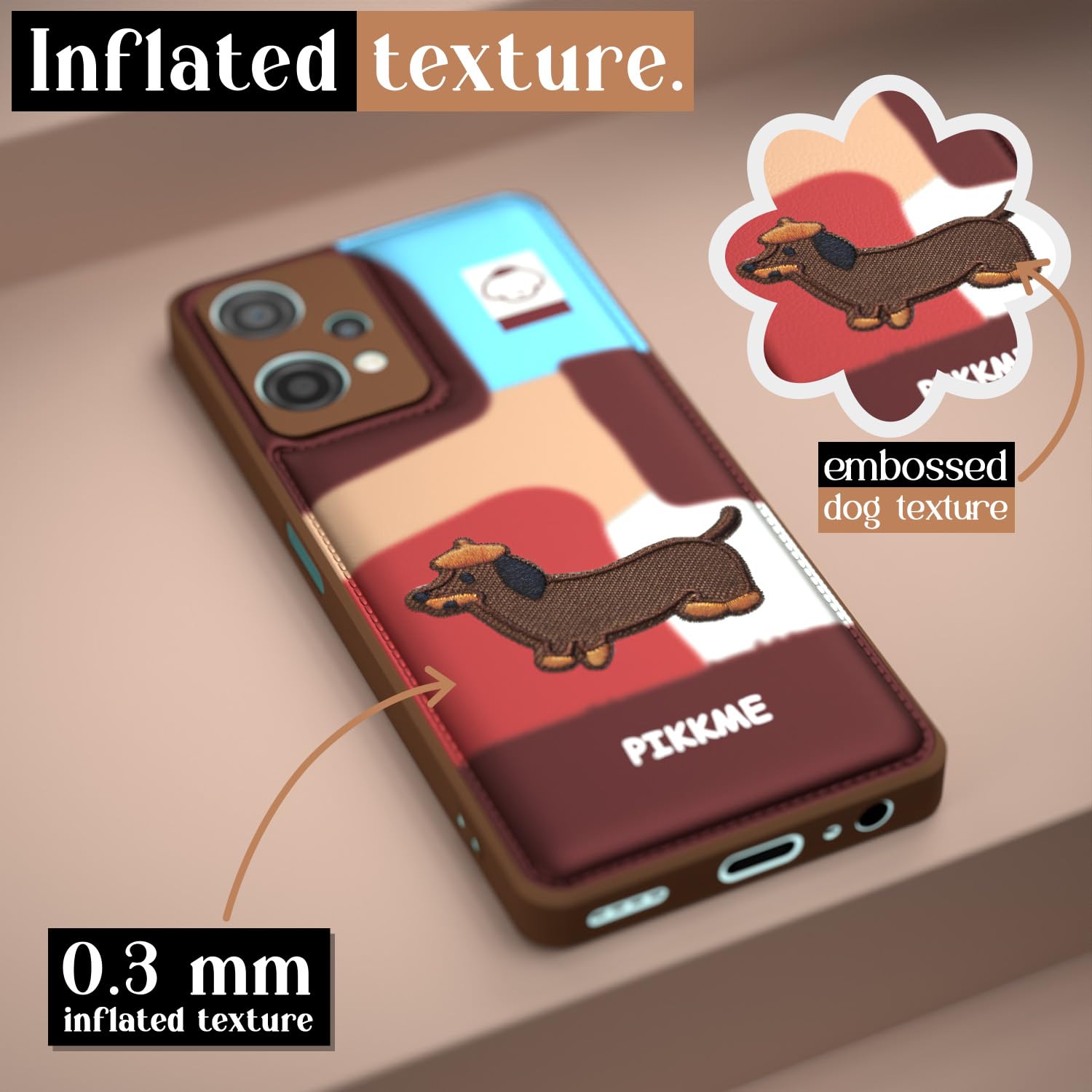 Pikkme OnePlus Nord Ce 2 Lite 5G Cute Girlish Dog Series Back Cover (Design3)