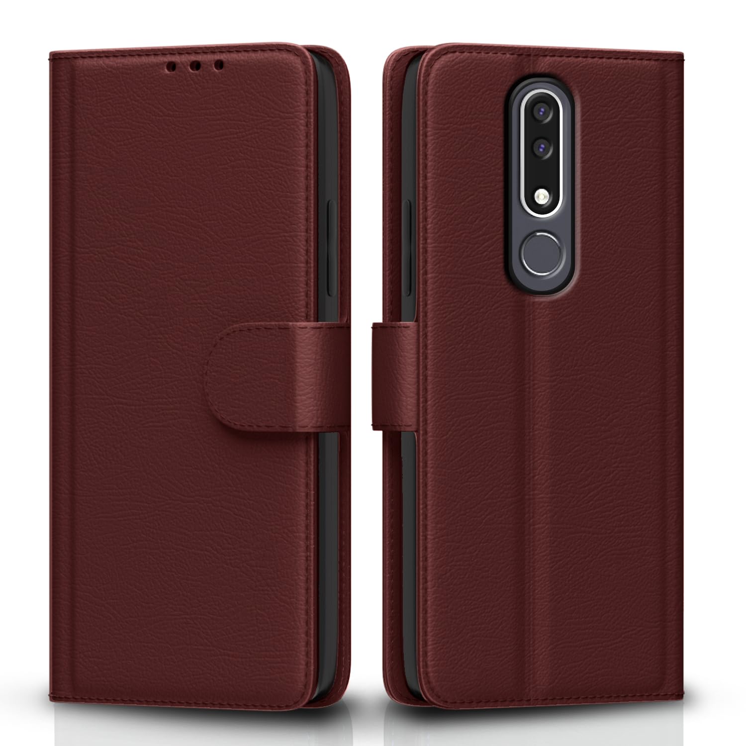 Pikkme brown flip case for Nokia