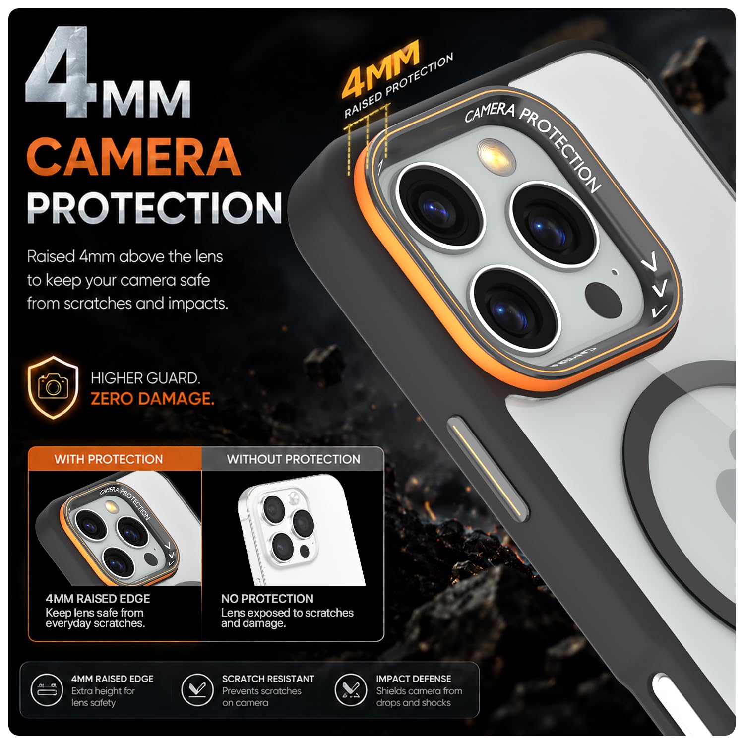 iPhone 16 Pro Max phone cover in black mag-safe by Pikkme – photo 4