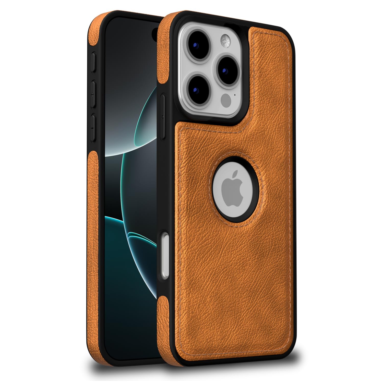 iPhone 16 Pro Max LeatherBack Back Cover – Brown