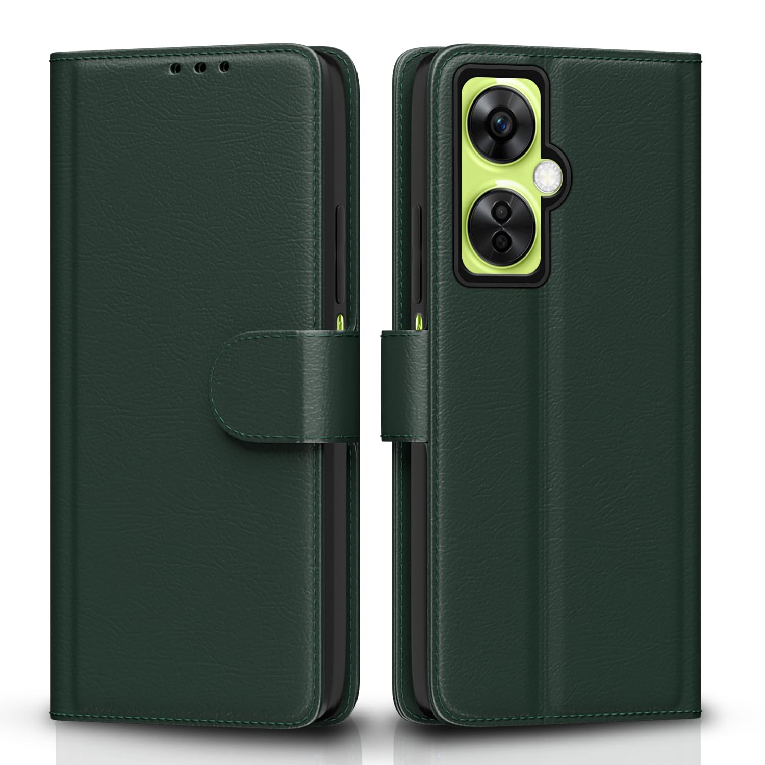 Pikkme green Wallet flip case for OnePlus Nord CE 3 Lite 5G