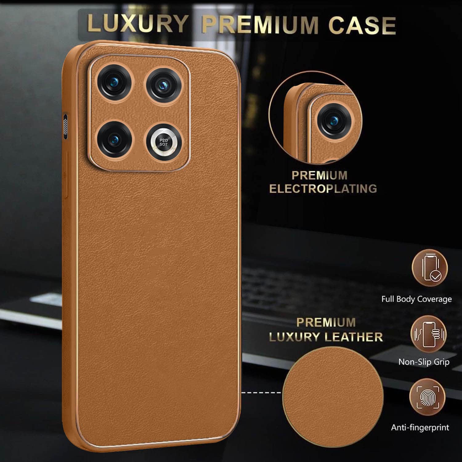 Pikkme OnePlus 10 Pro 5G brown phone cover – photo 2