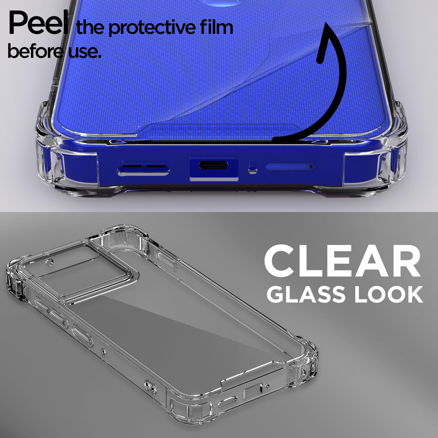 Transparent Clear back cover for Moto Edge 60 Pro 5G – Pikkme – photo 3