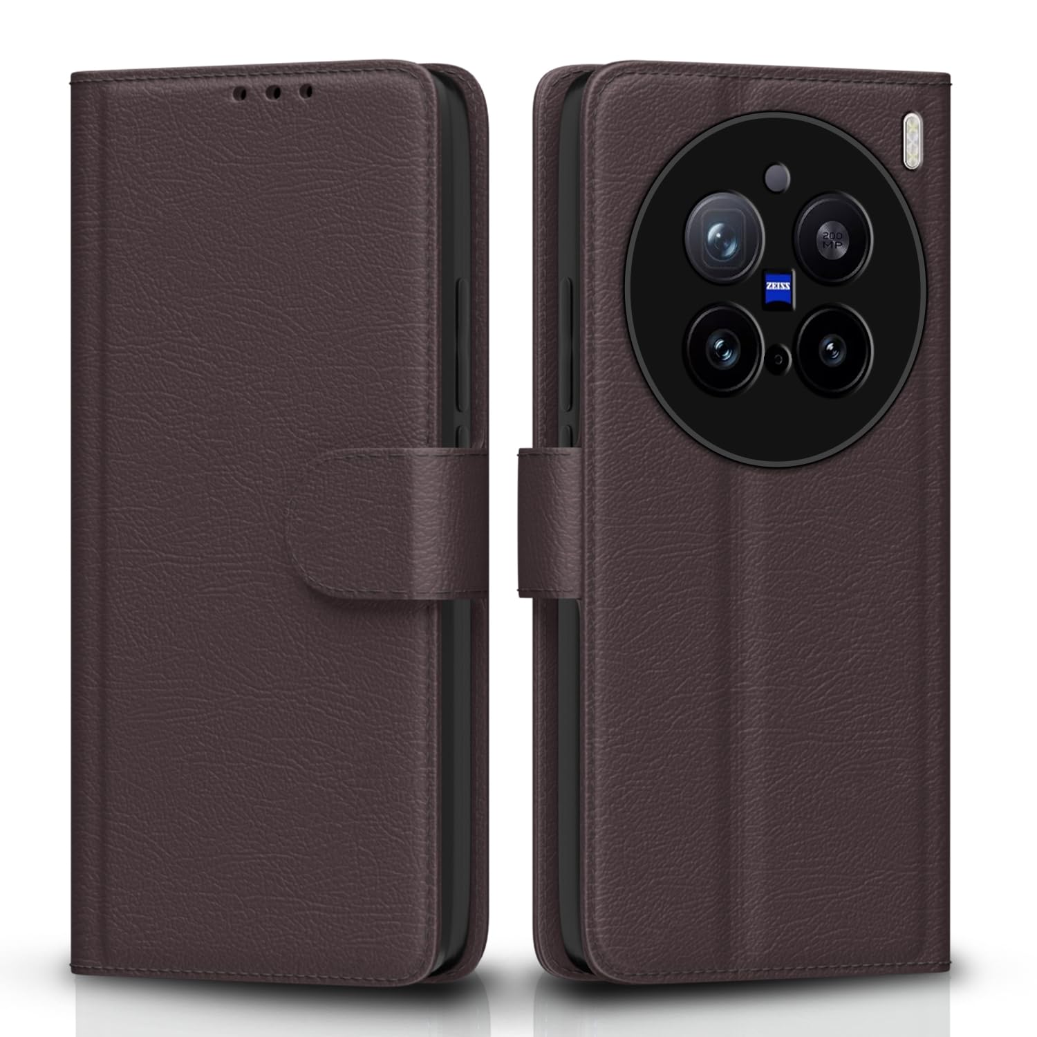 Pikkme coffee flip cover for Vivo X200 Pro 5G