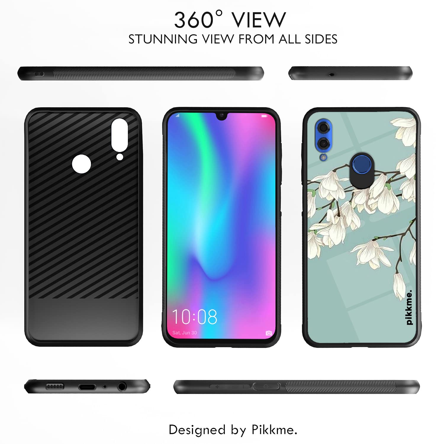 Honor 10 Lite Flower mobile back cover by Pikkme – photo 2