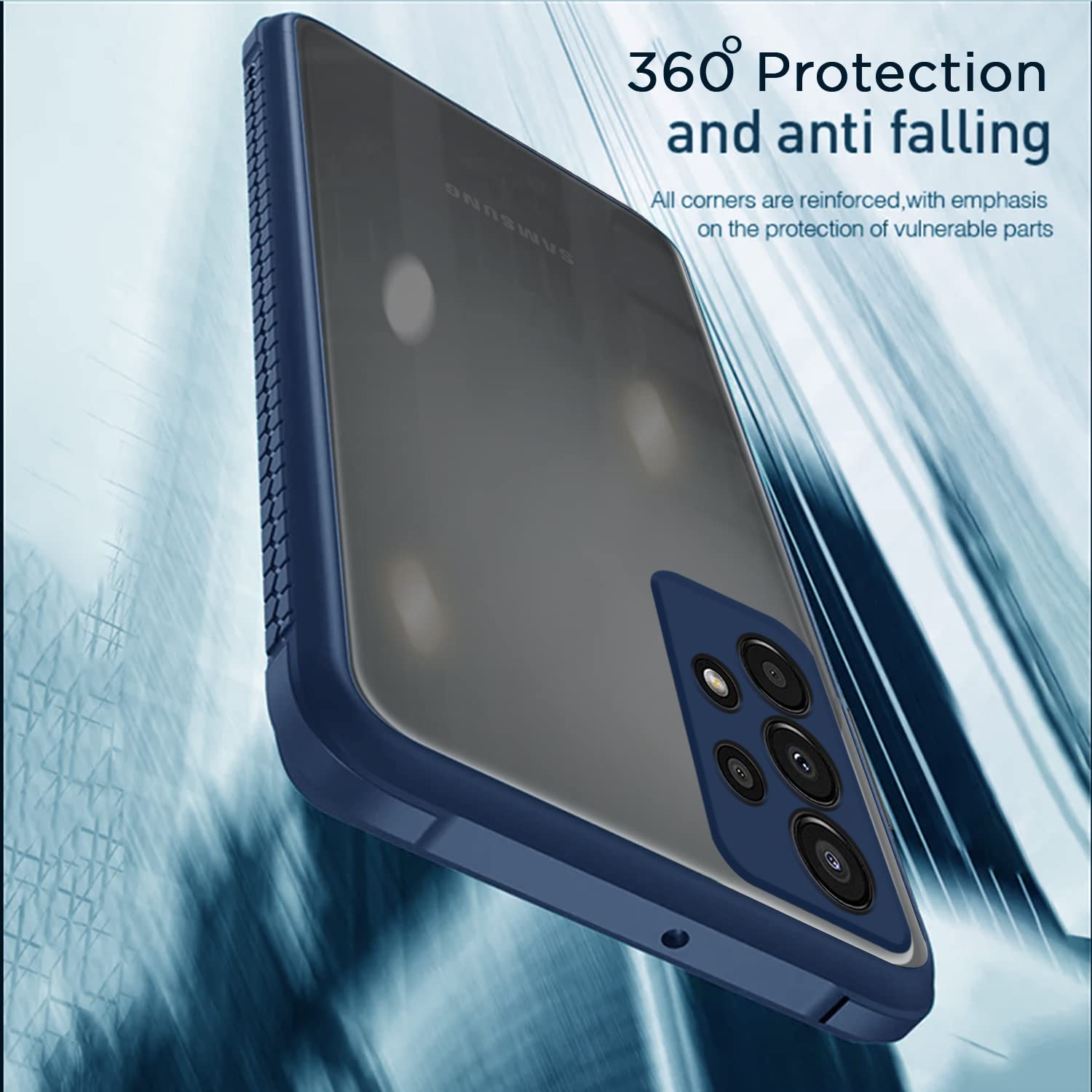 Pikkme blue Clear phone cover for Samsung A33 5G – photo 4