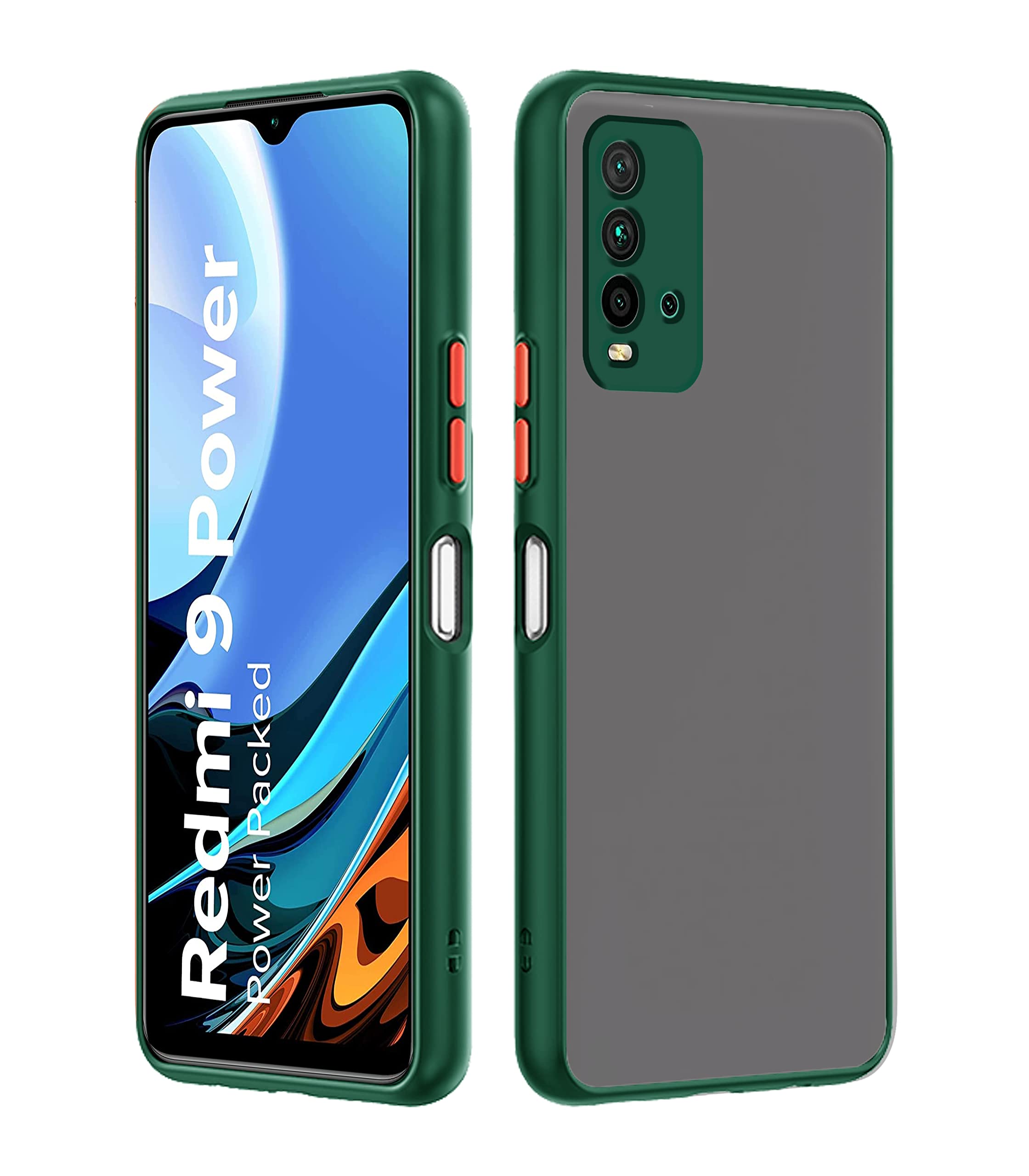 Pikkme Redmi 9 Power Matte light green mobile cover