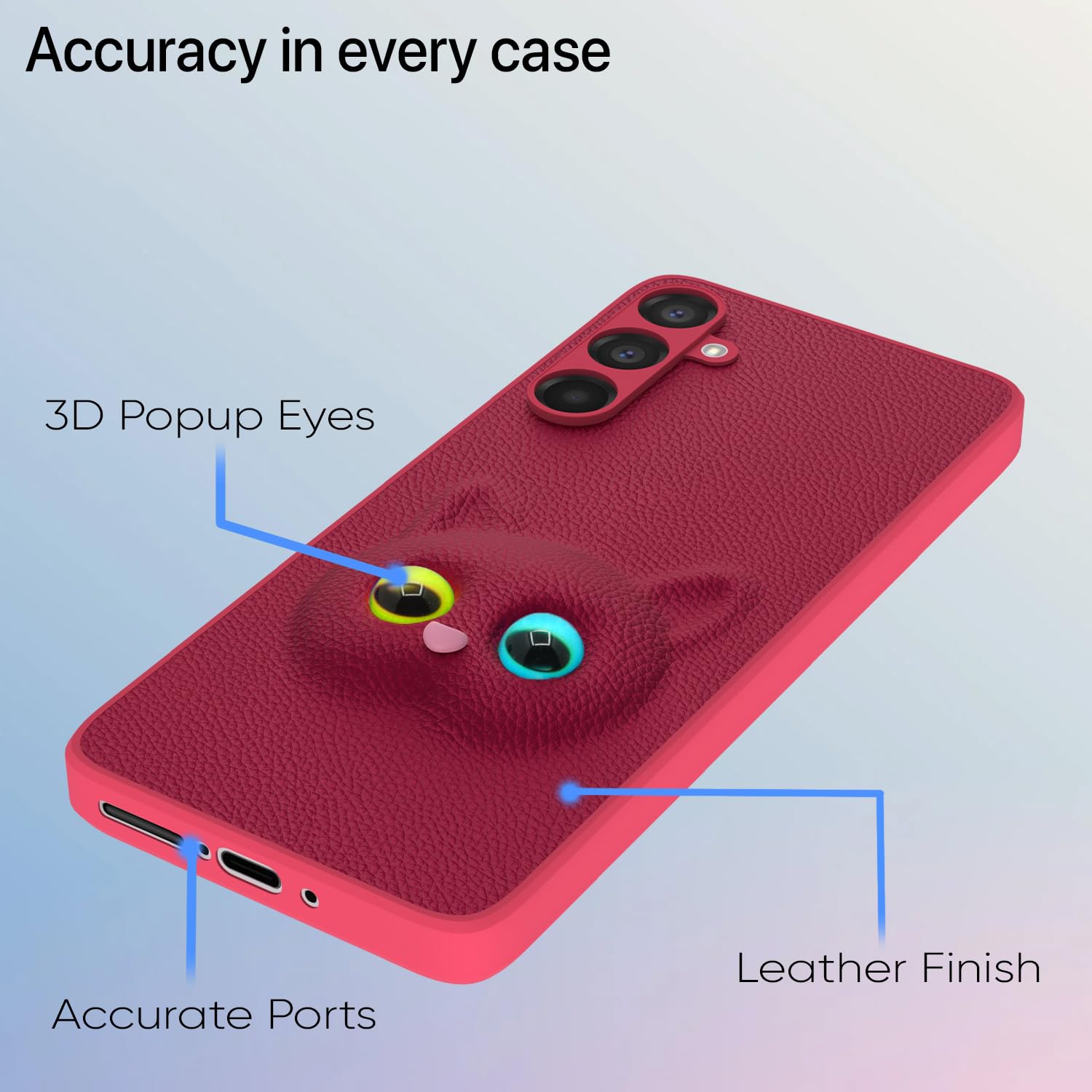 Pikkme Samsung Galaxy A56 5G Kitty Back Cover (Pink)