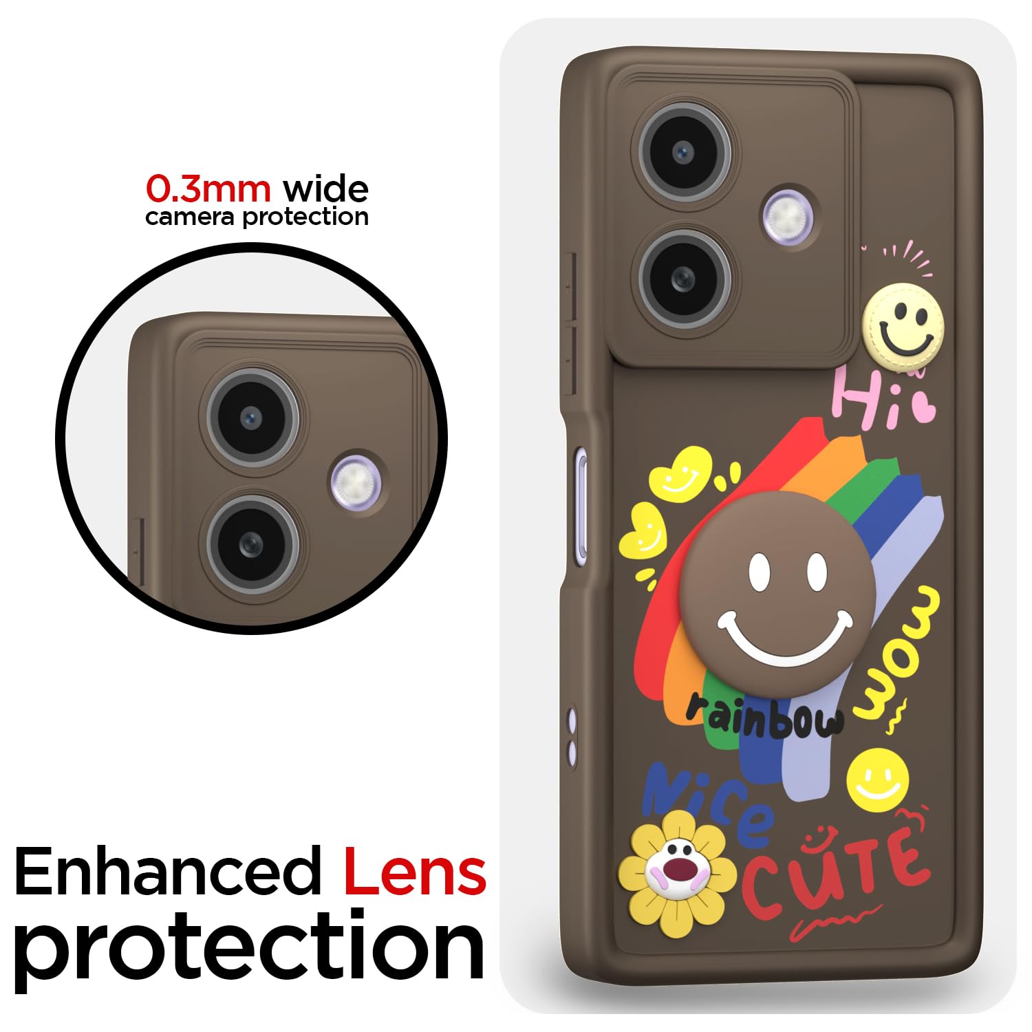 Pikkme Oppo A3x 5G/A3x 4G/A3 5G brown phone cover – photo 5