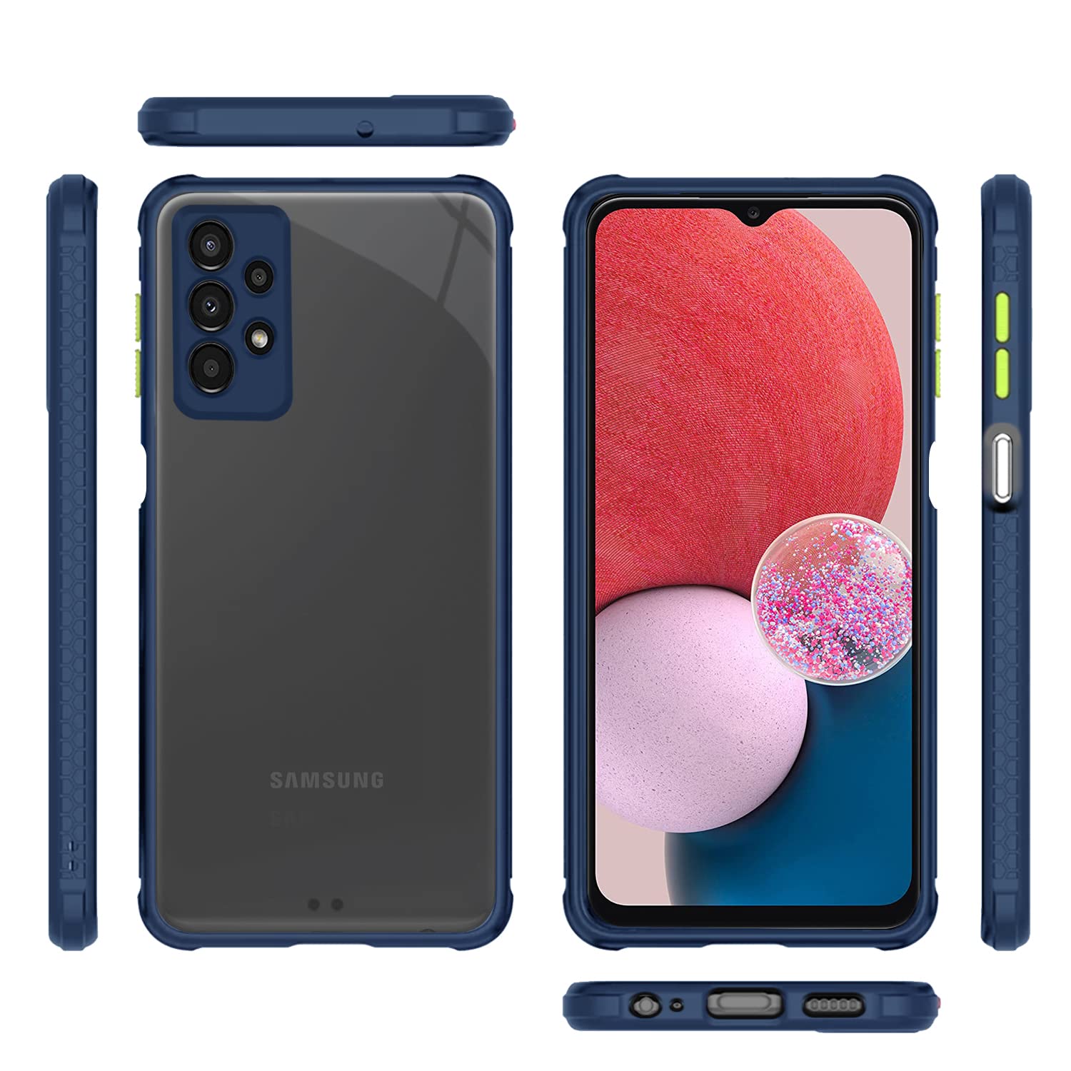 Samsung A13 4G Clear back cover in blue by Pikkme – photo 3