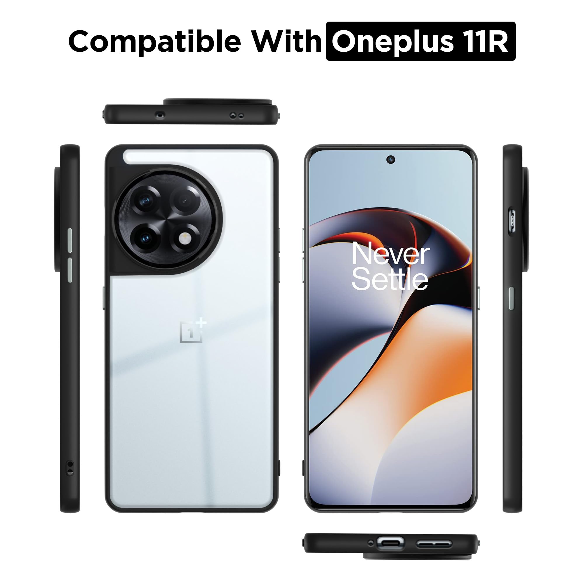 Pikkme black mobile cover for OnePlus 11R – photo 3
