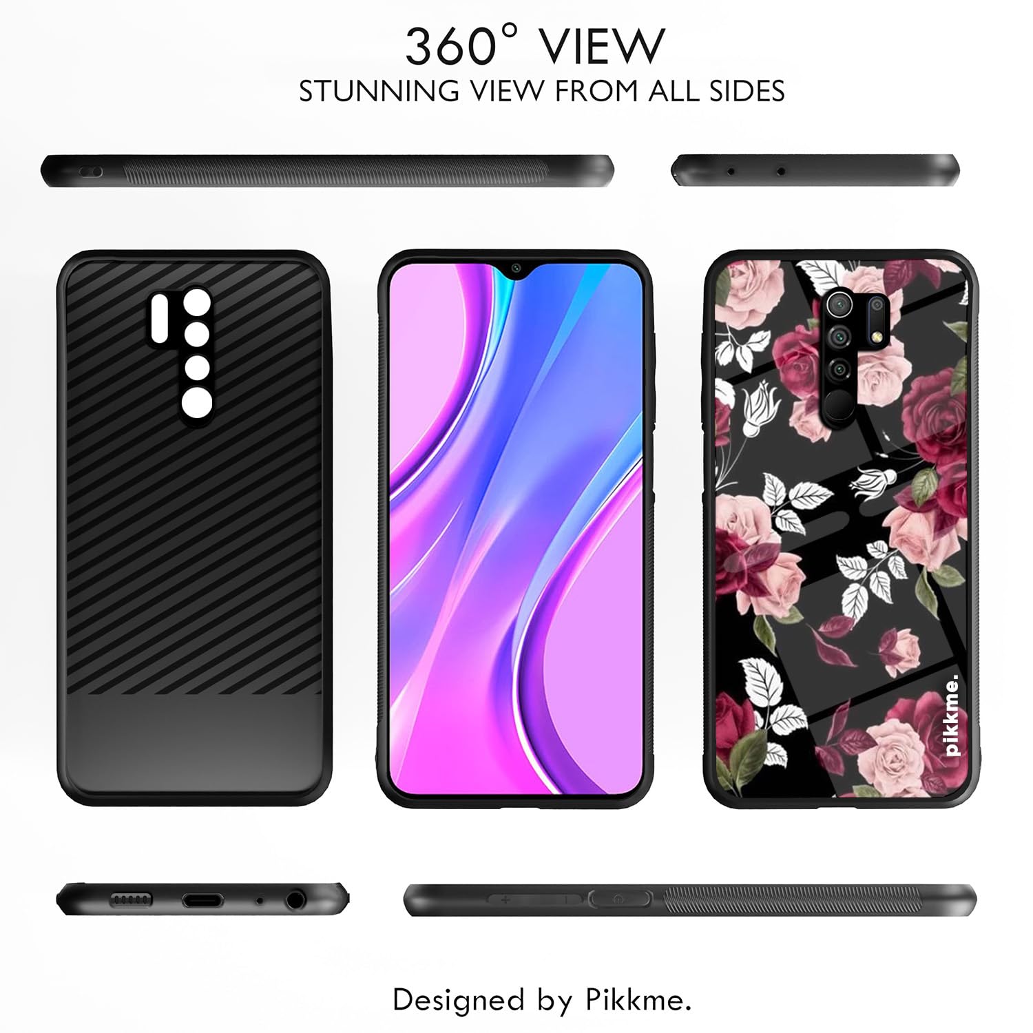 Redmi 9 Prime Flower mobile cover by Pikkme – photo 2