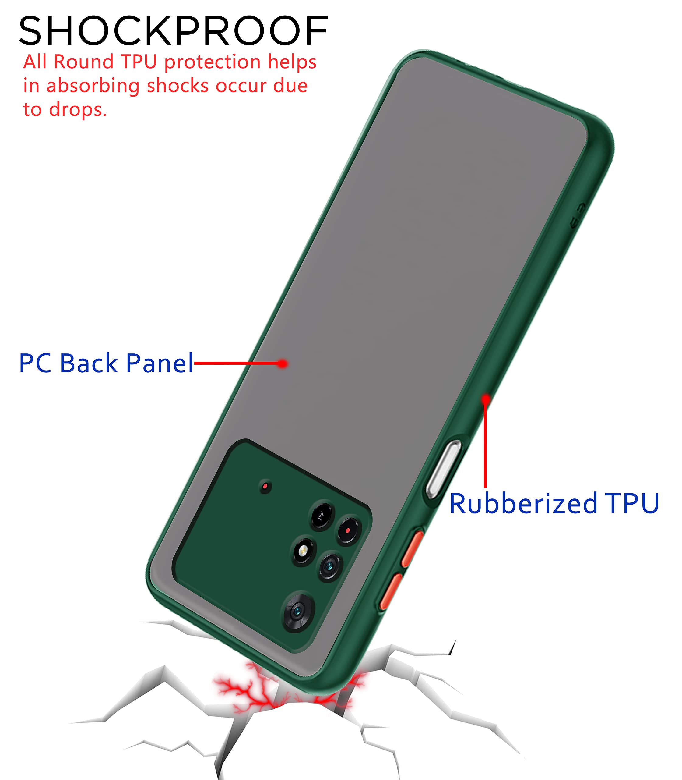 Poco M4 Pro 4G phone cover in green by Pikkme – photo 4