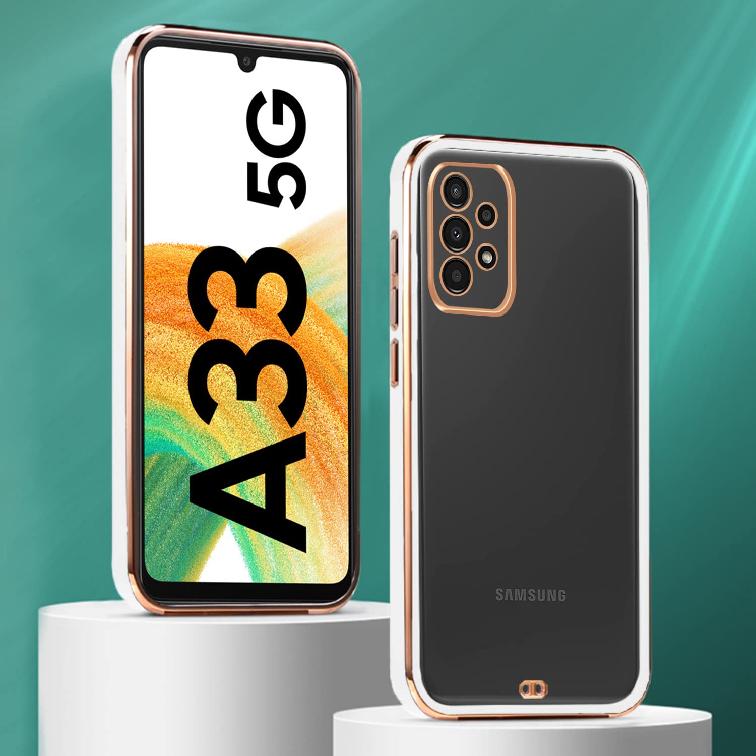 Pikkme white Chrome mobile back cover for Samsung A33 5G – photo 3