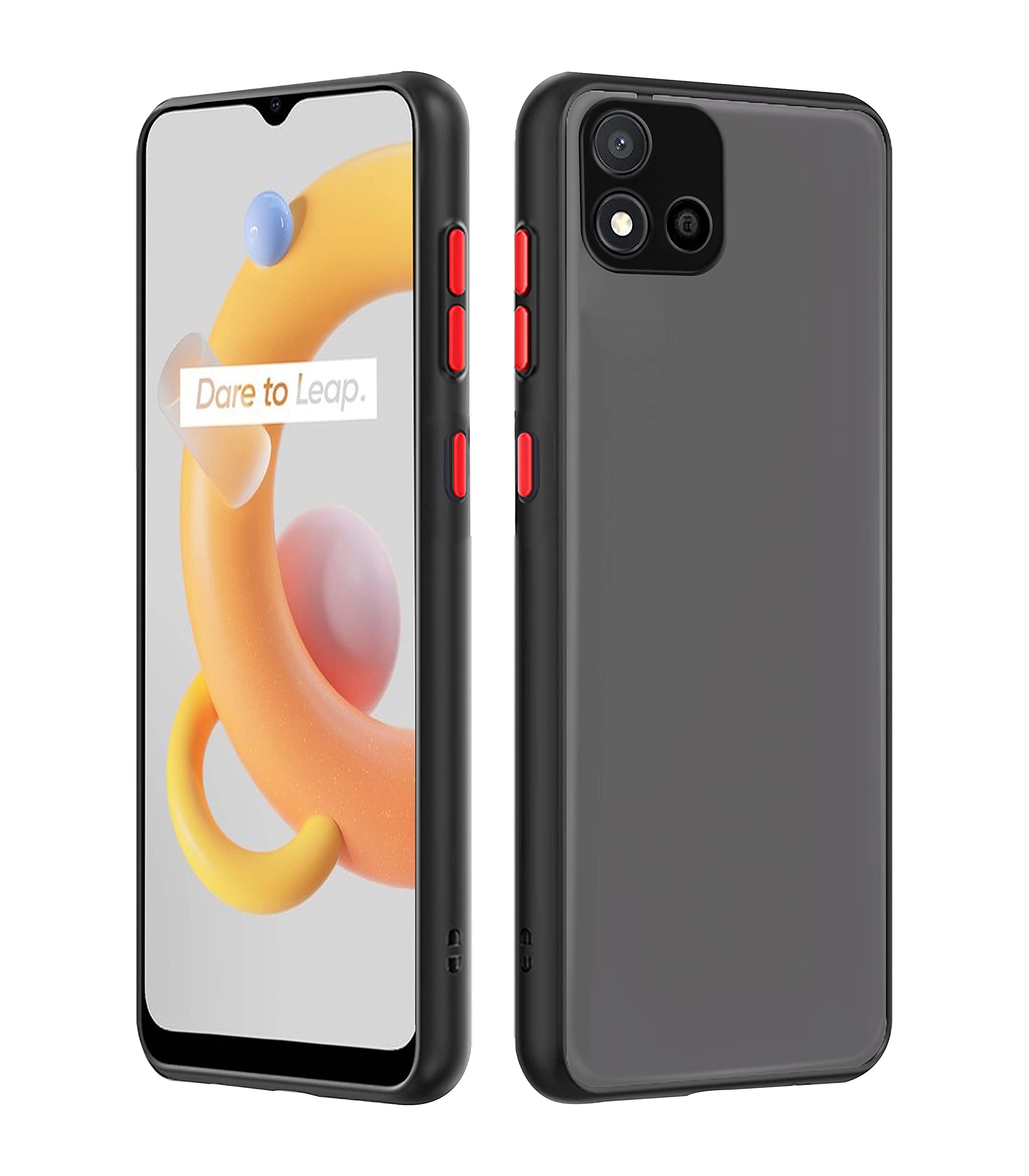 Realme C11 (2021) back cover in black by Pikkme