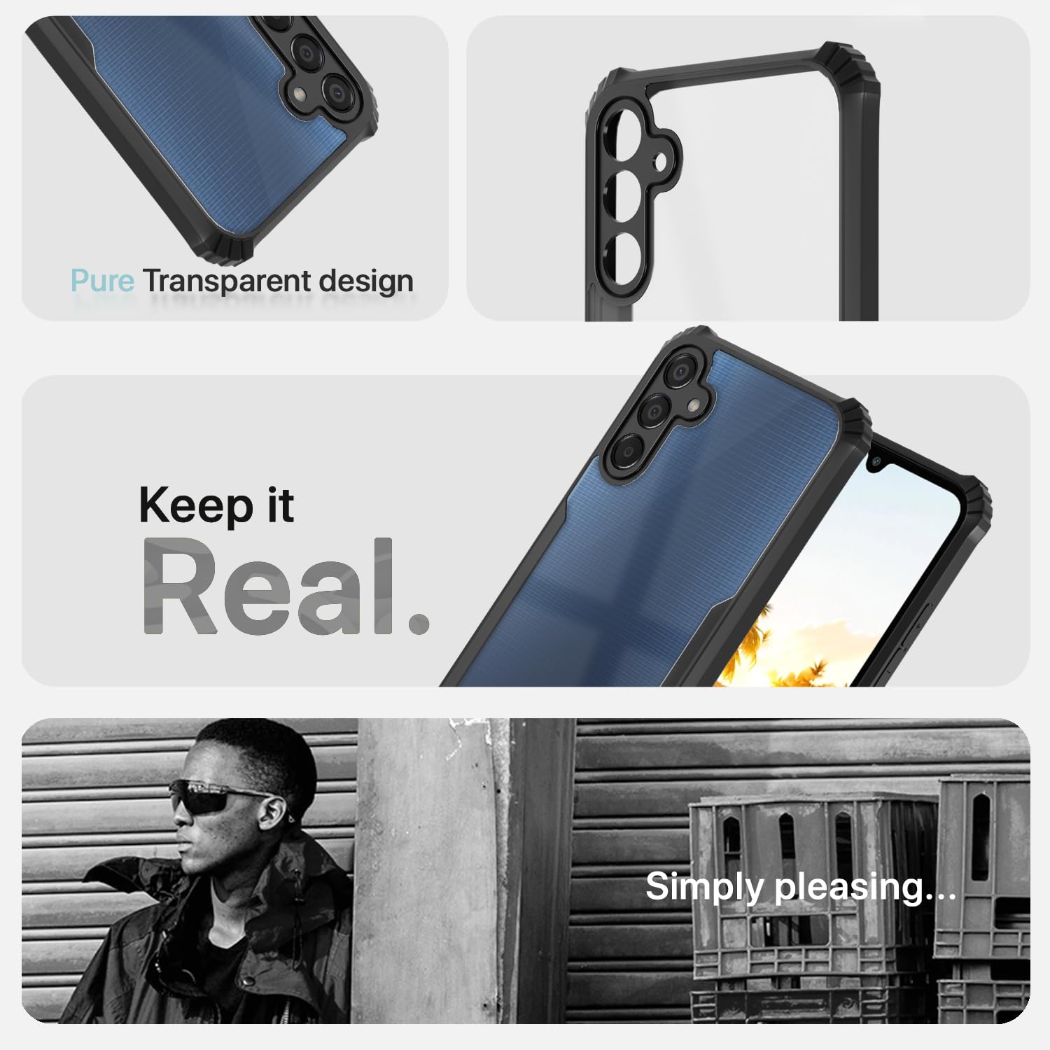 Pikkme Samsung Galaxy F15 5G Eagle Back Cover (Black)