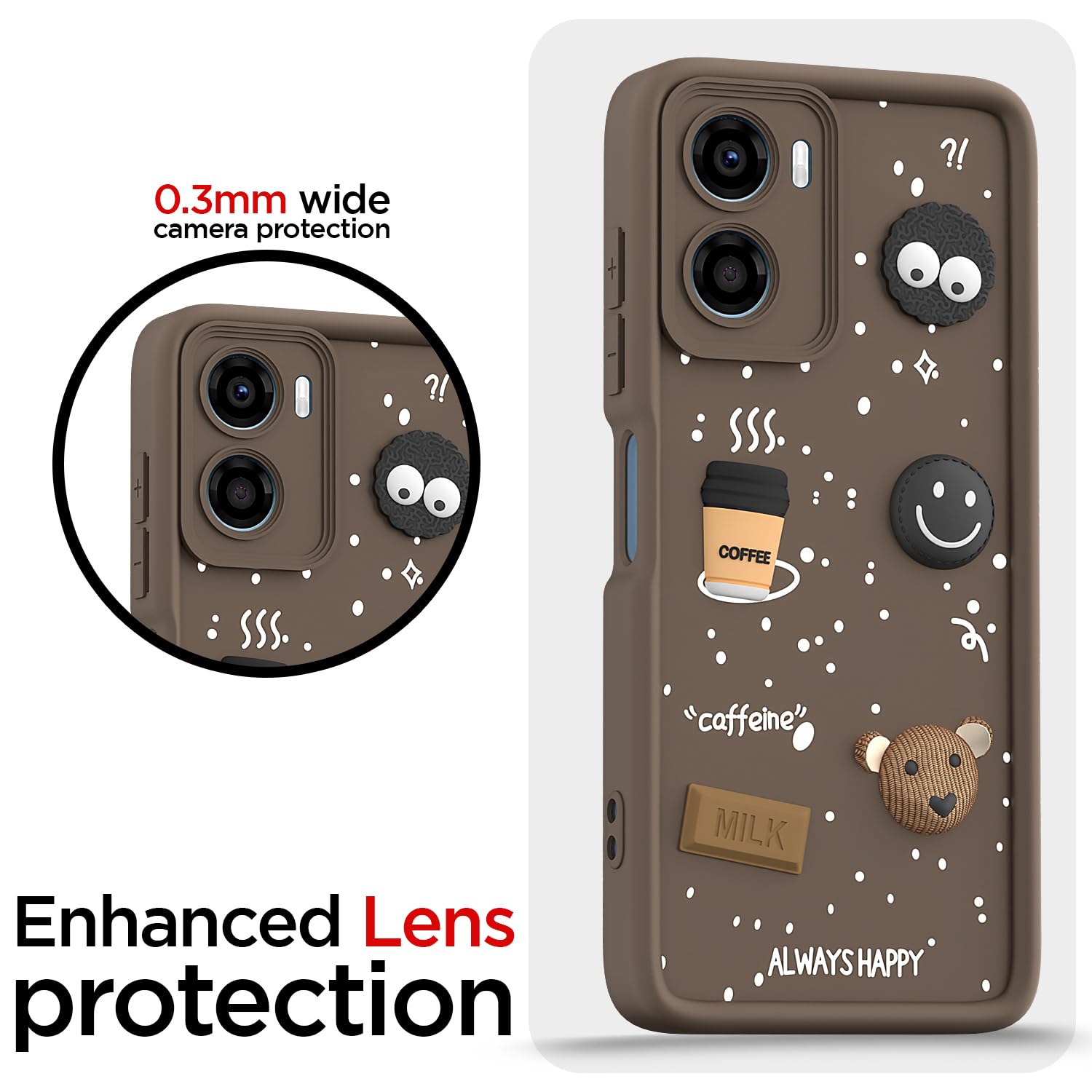 Brown Bear Coffee back cover for Moto G06 Power – Pikkme – photo 5