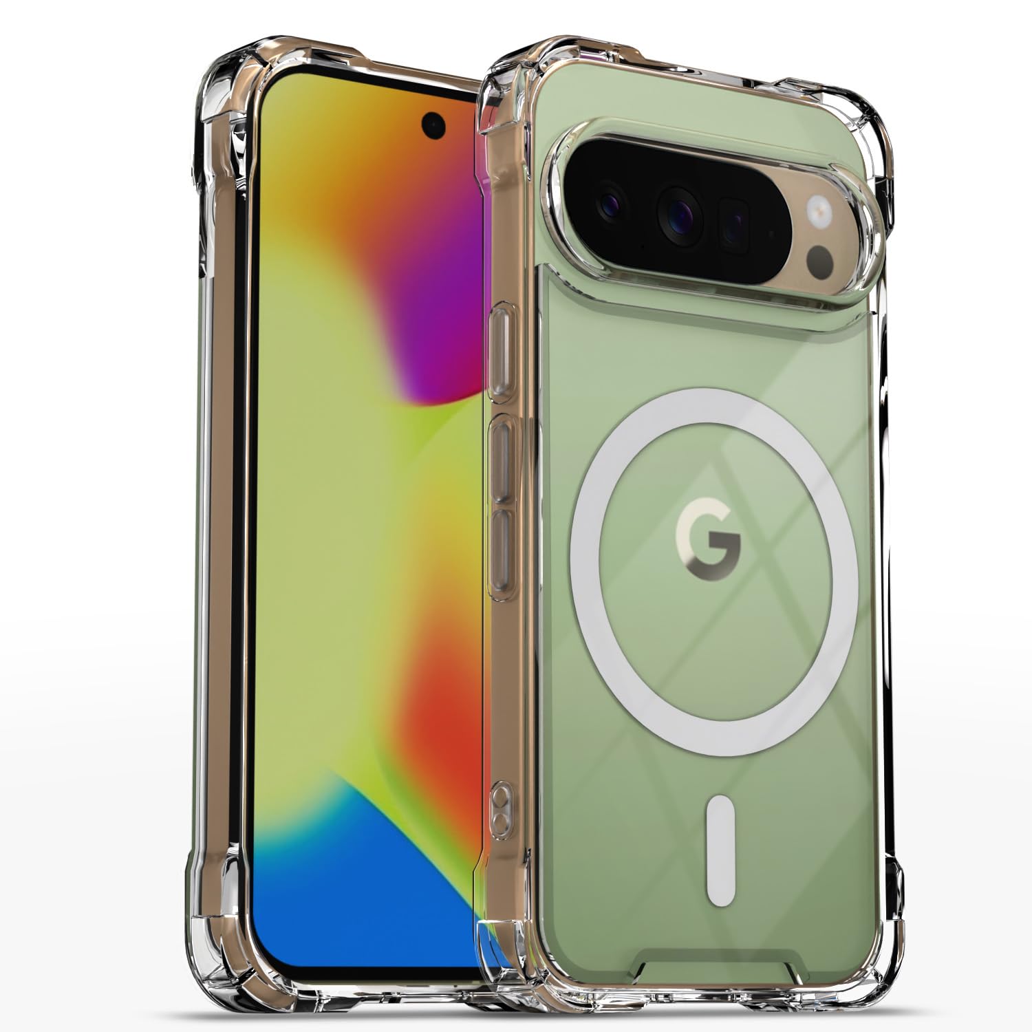 Transparent mag-safe MagSafe back cover for Google Pixel 10 Pro XL 5G – Pikkme