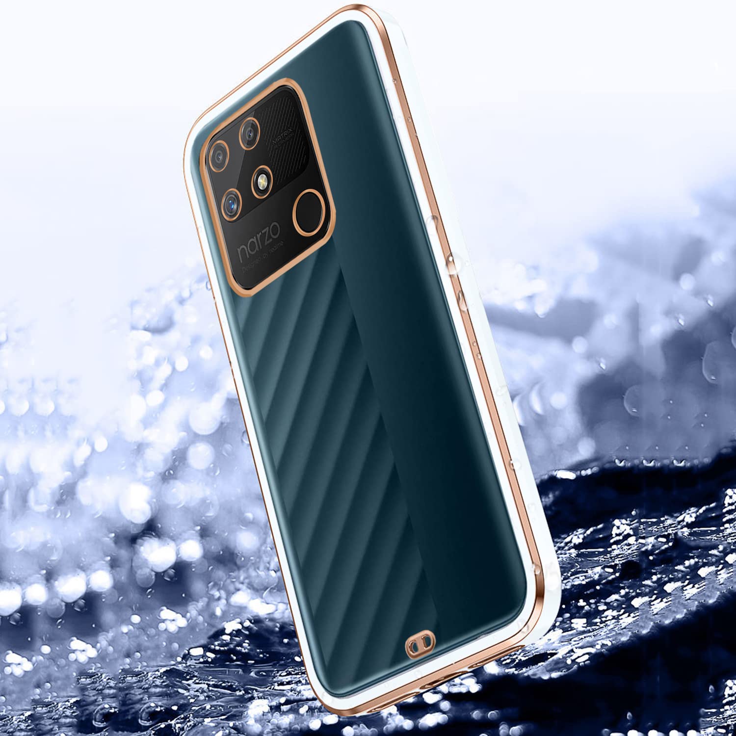 Pikkme Realme Narzo 50A white mobile cover – photo 2