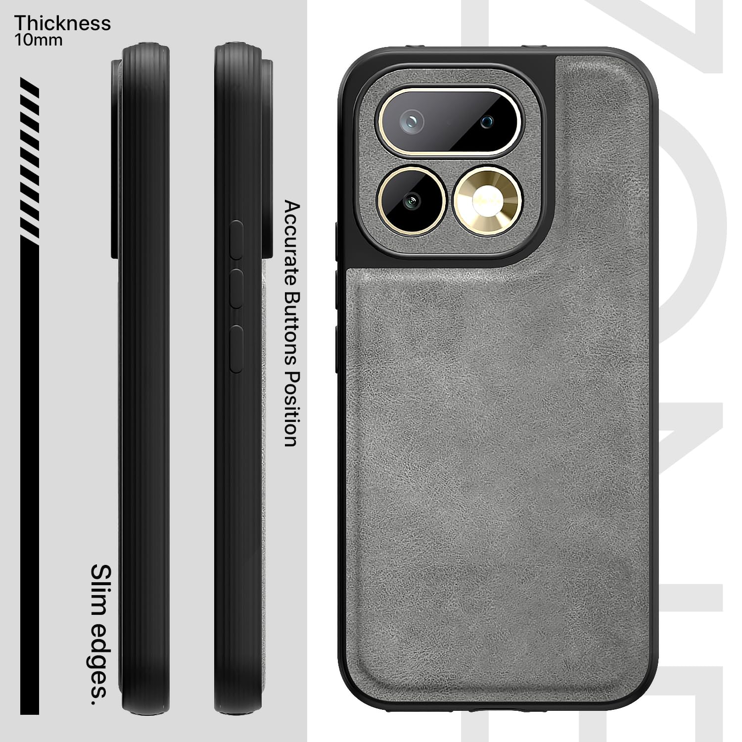Grey mobile back cover for Realme 16 Pro 5G – Pikkme – photo 3
