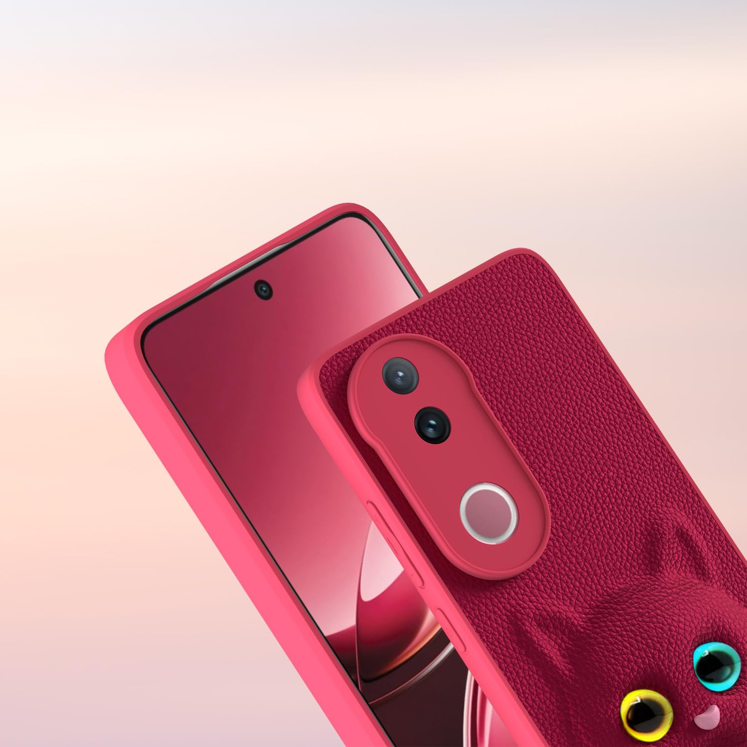 Pikkme Vivo V50 5G / V50e 5G Kitty Back Cover (Pink)