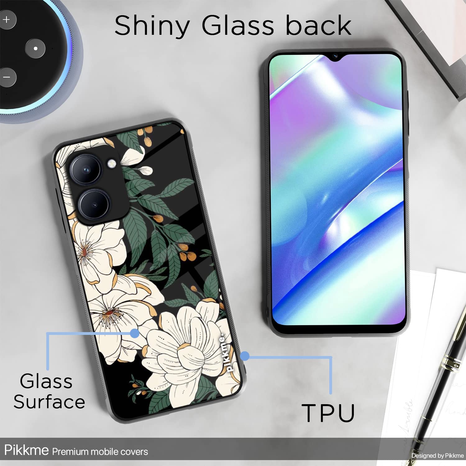 Pikkme Realme C33 Flower mobile cover – photo 3