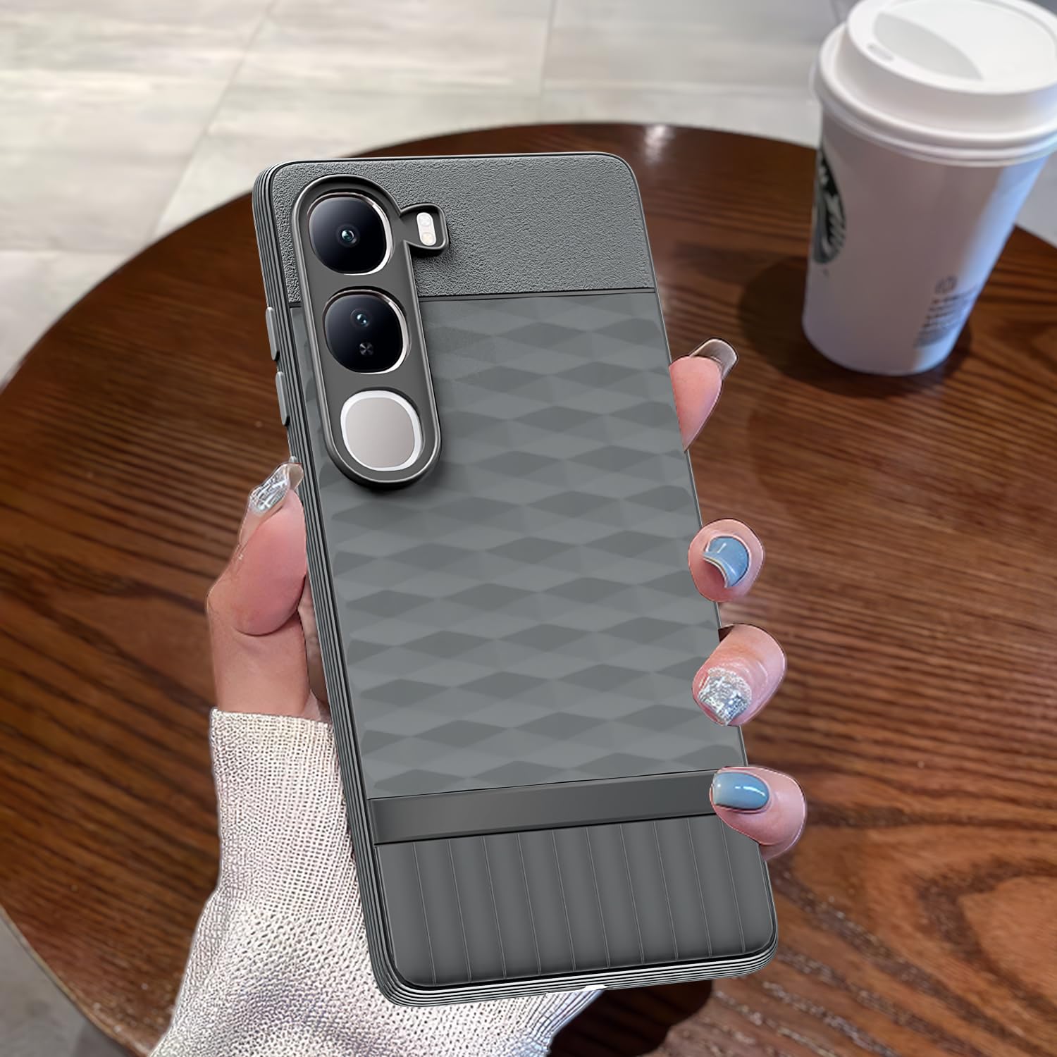 Pikkme Vivo Y300 5G Gencase Back Cover (Grey)