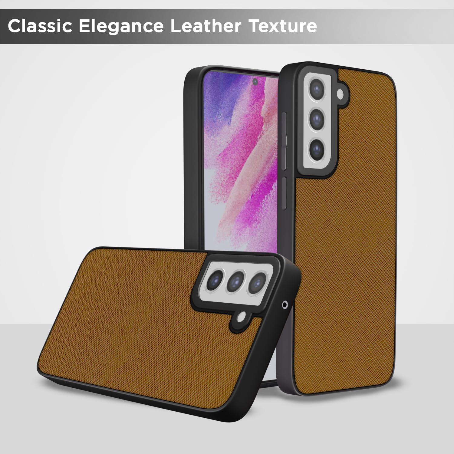 Pikkme tan Leatherback mobile back cover for Samsung S21 FE 5G – photo 6