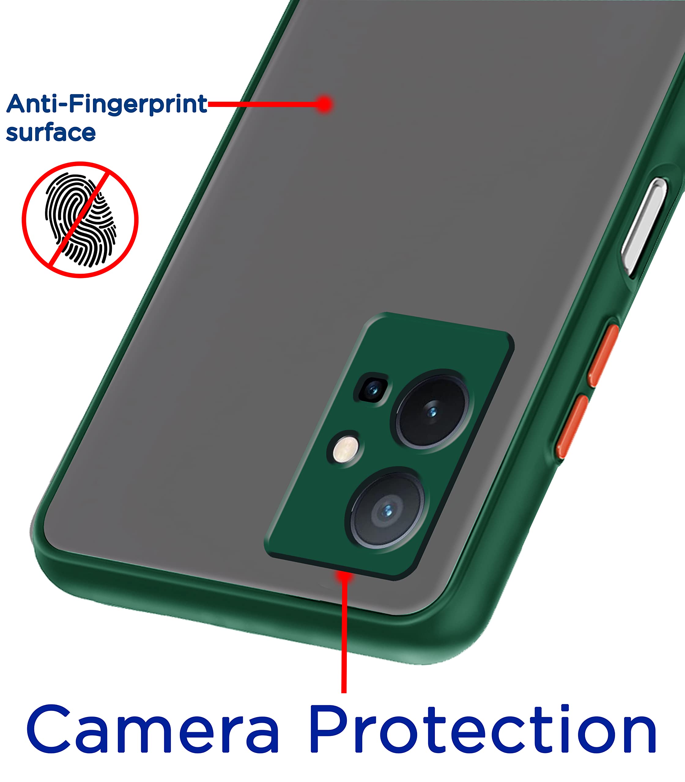 Vivo T1/Y75/iQOO Z6 5G mobile back cover in green by Pikkme – photo 4