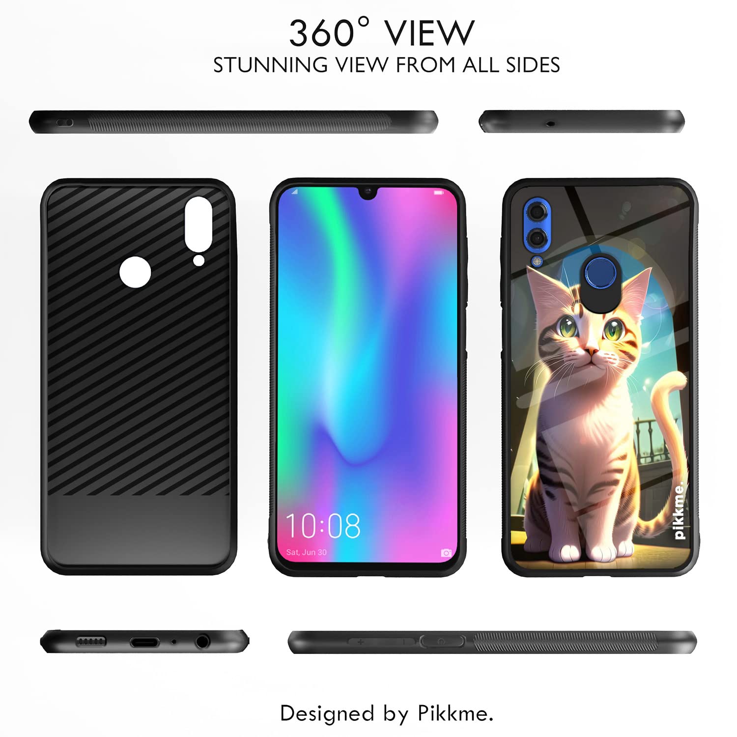 Honor 10 Lite Cat mobile back cover by Pikkme – photo 2