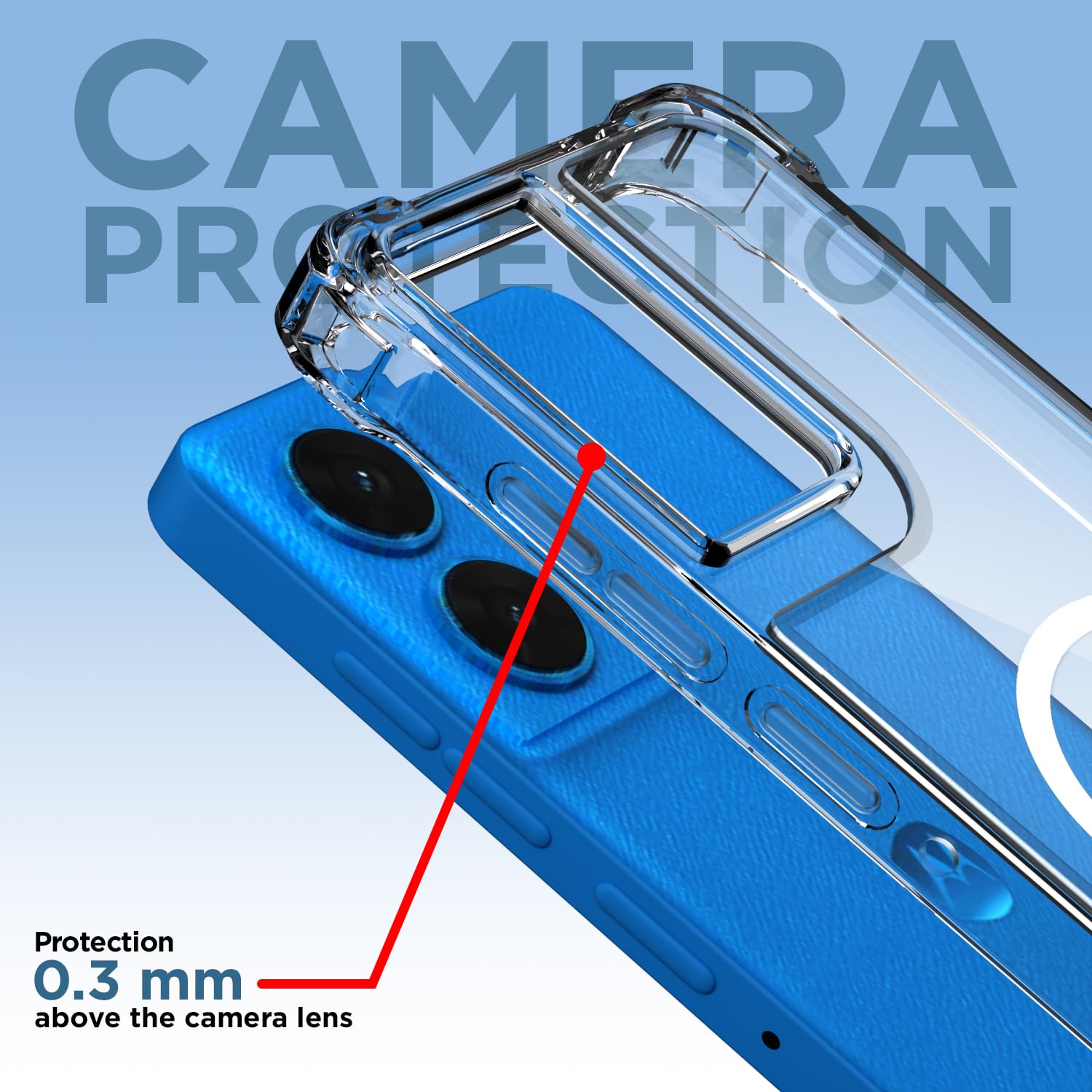 Pikkme Moto Edge 50 Fusion/G96 5G MagSafe transparent mag-safe back cover – photo 5