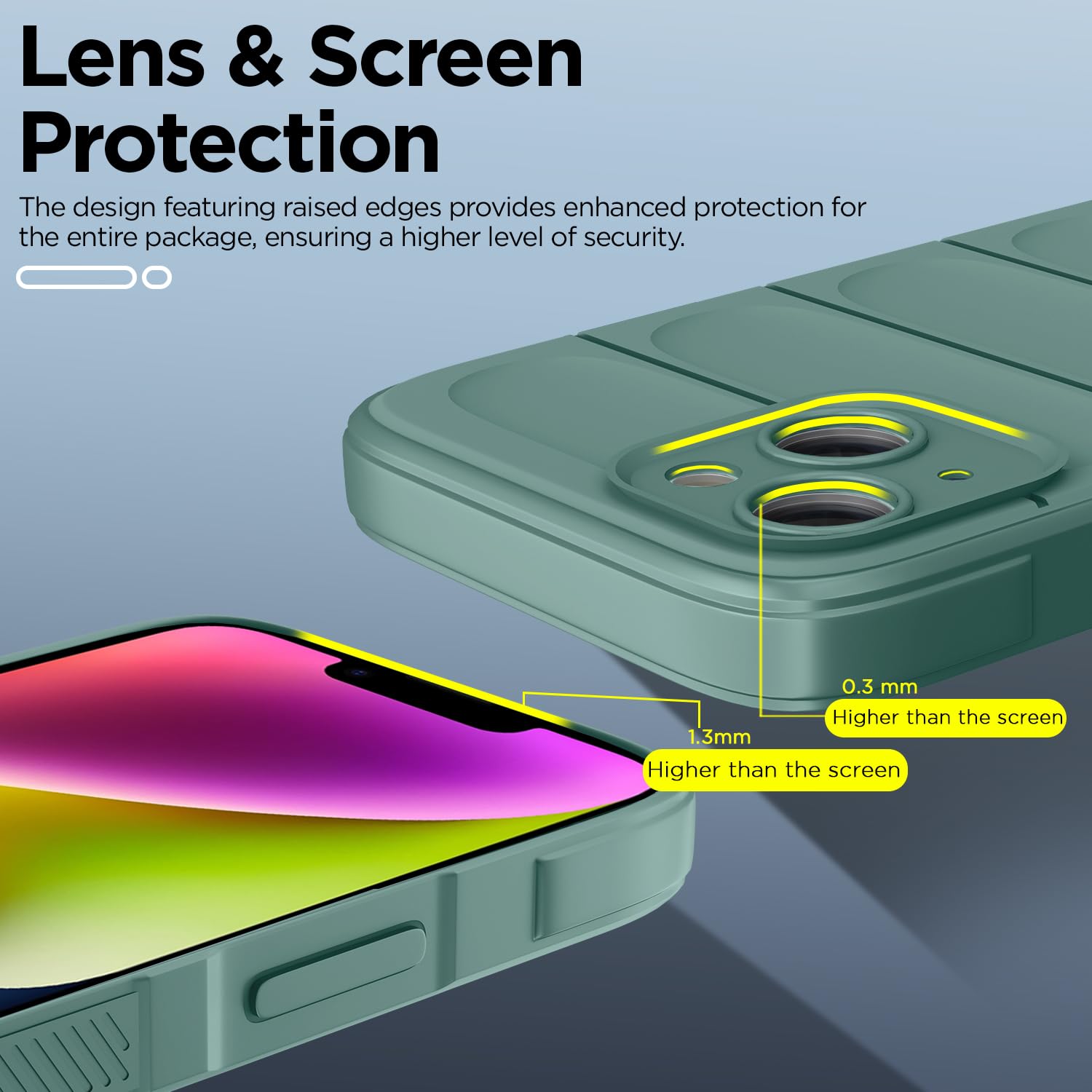 Pikkme green Liquid Silicone mobile back cover for iPhone 14 – photo 3