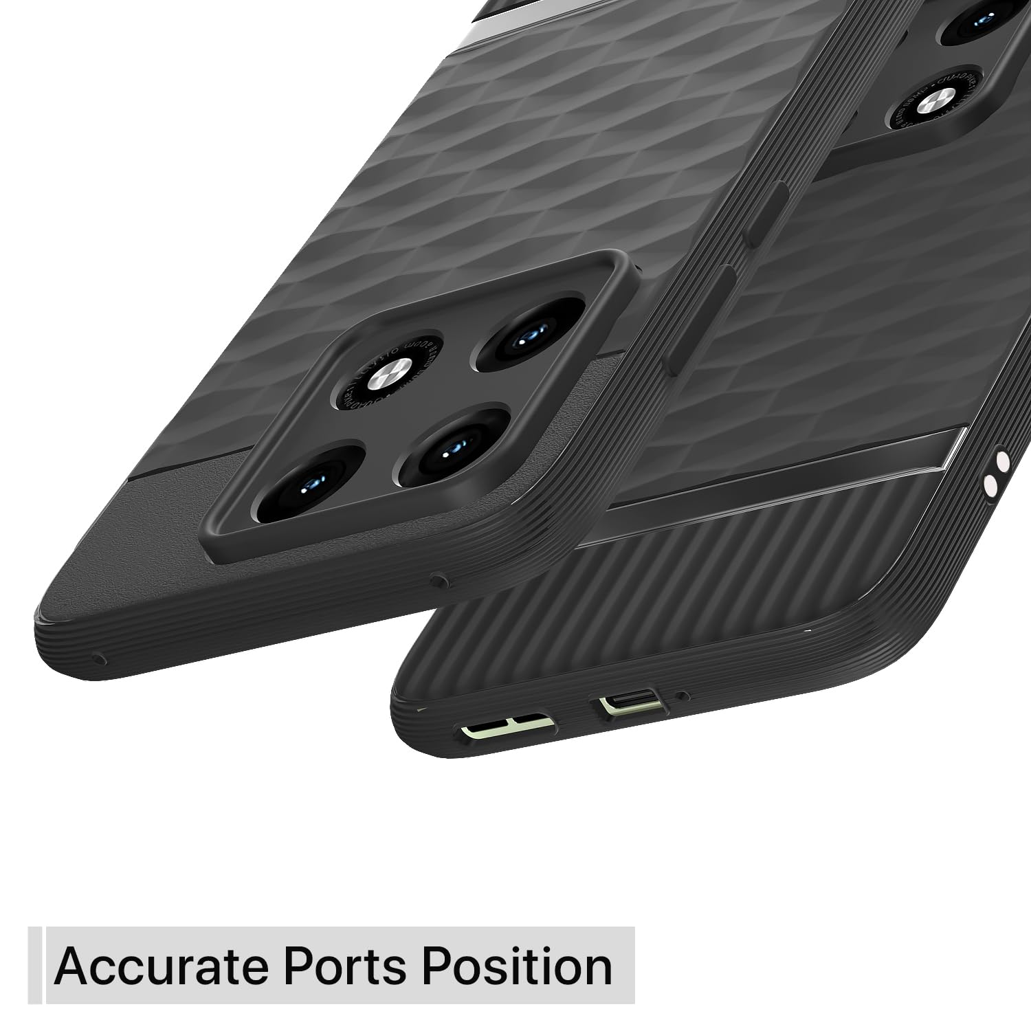 Black Silicone phone cover for Moto Edge 70 Pro 5G – Pikkme – photo 4