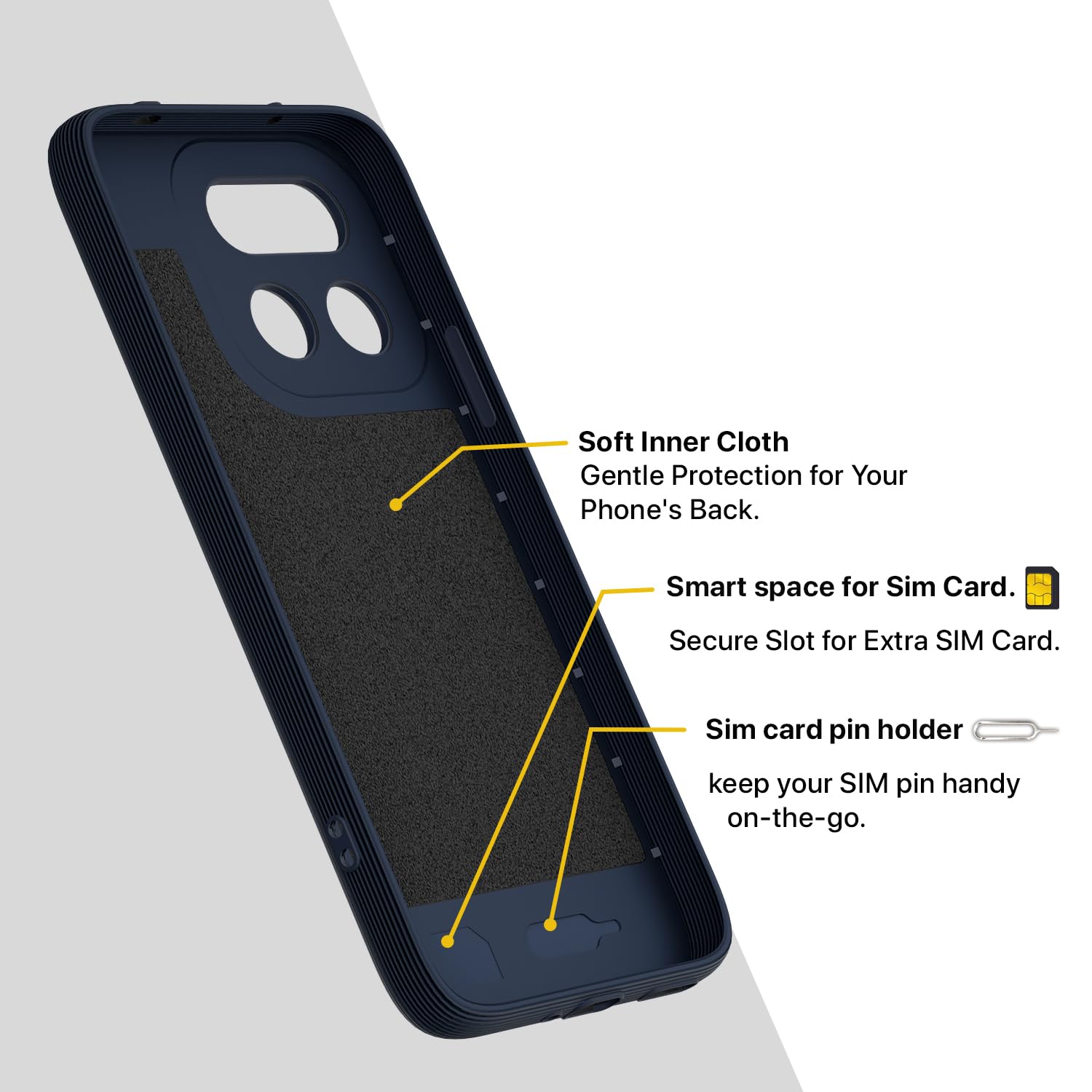 Pikkme blue Silicone phone cover for Realme 16 Pro 5G – photo 6