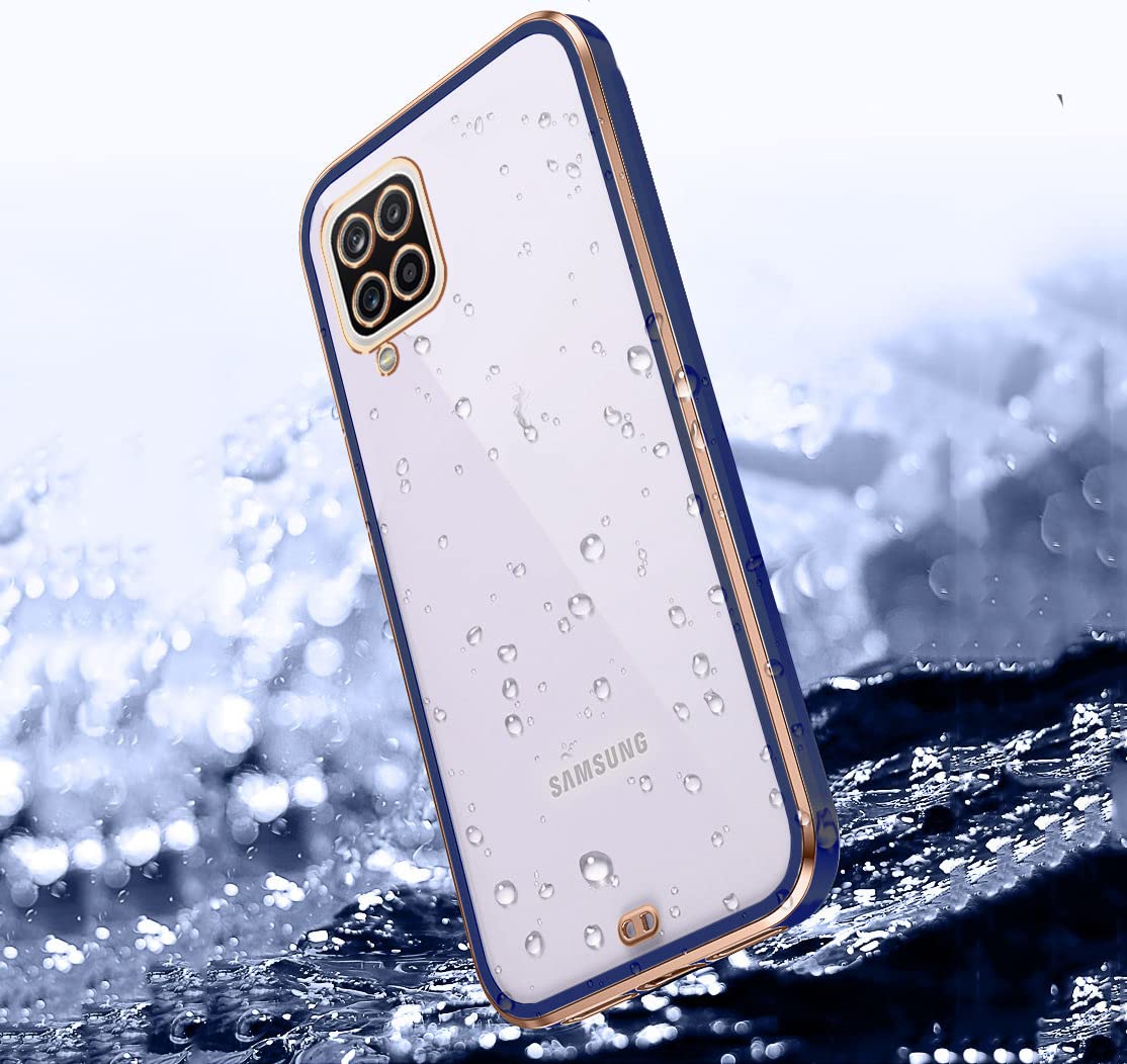 Samsung M12/F12/A12 Chrome back cover in blue by Pikkme – photo 2