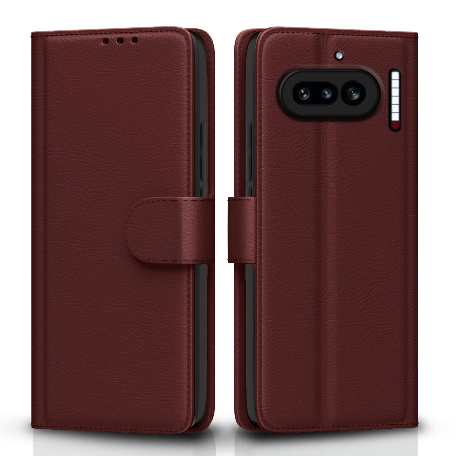 Nothing Phone 4a 5G Wallet flip case in brown by Pikkme