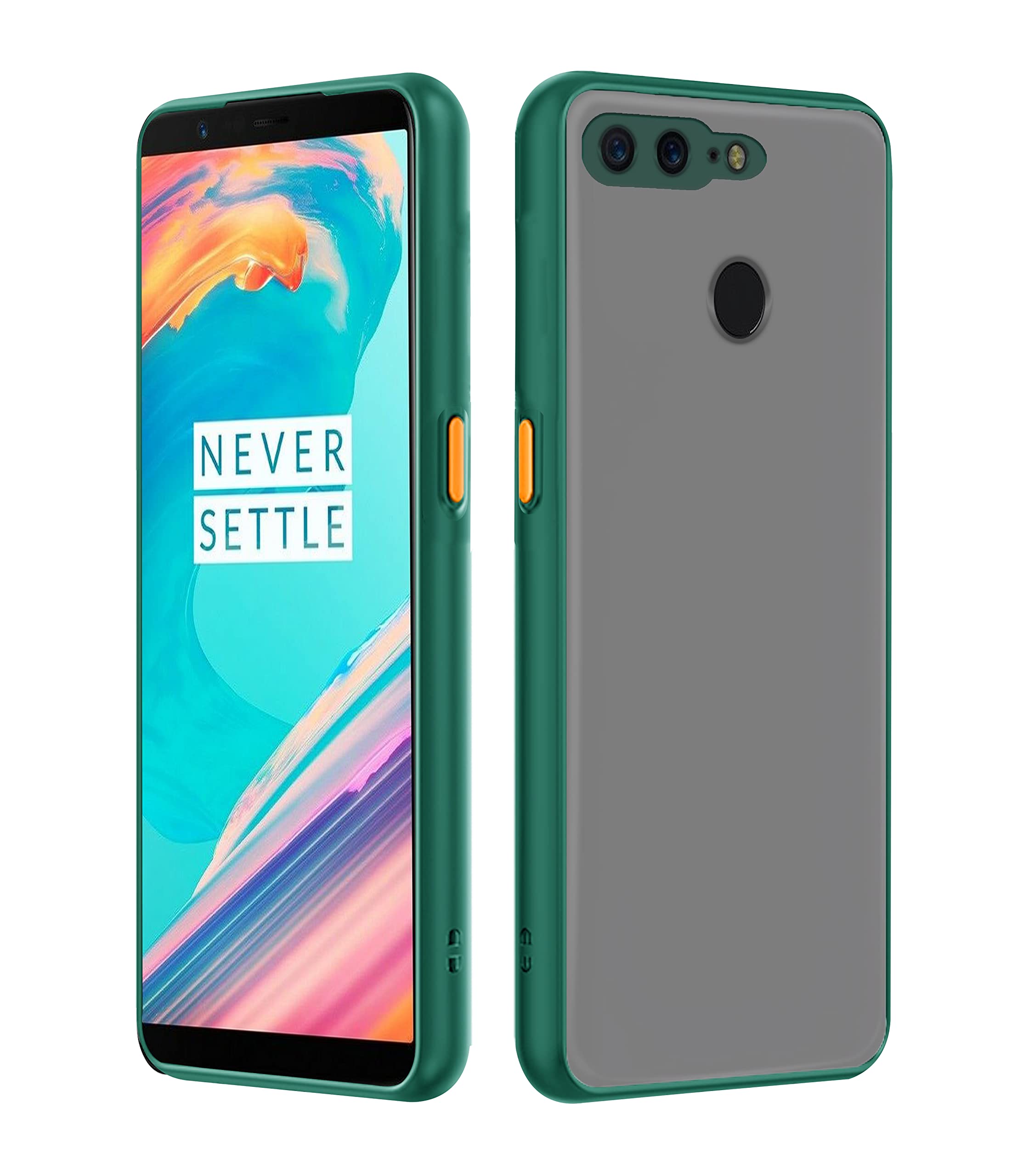 Pikkme green mobile cover for OnePlus 5T