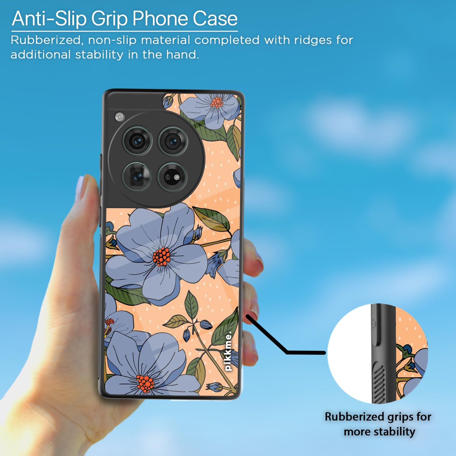 Pikkme OnePlus 12 5G Flower mobile back cover – photo 5