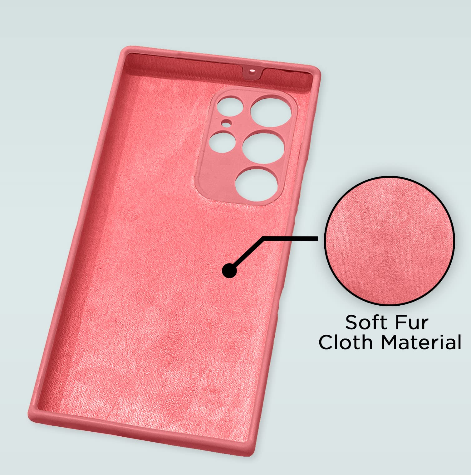 Samsung S23 Ultra 5G Soft Silicone mobile cover in pink by Pikkme – photo 6