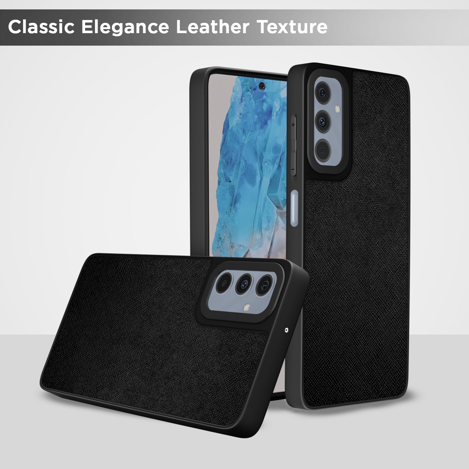 Pikkme Samsung M35 5G Leatherback black back cover – photo 6