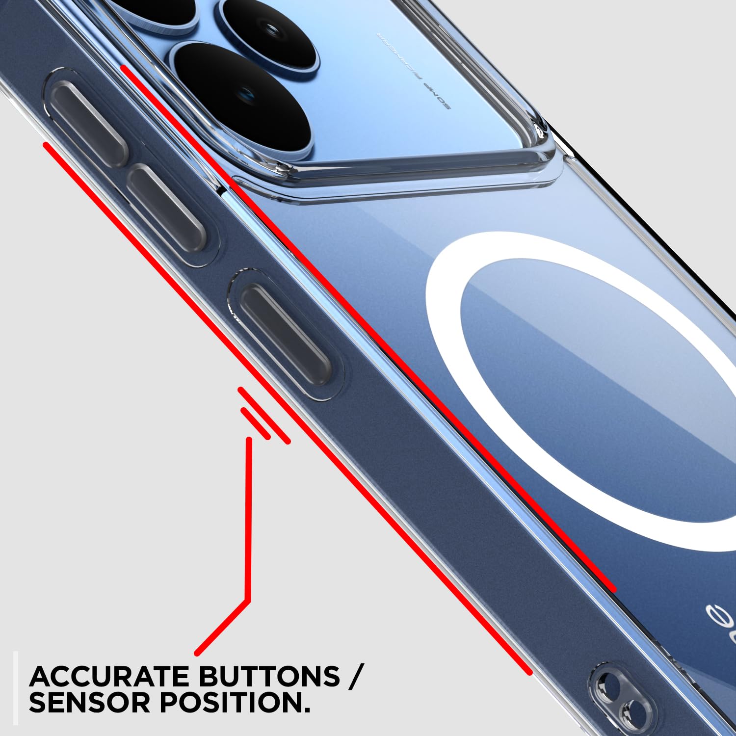 Pikkme Realme P4 5G transparent mag-safe phone cover – photo 6
