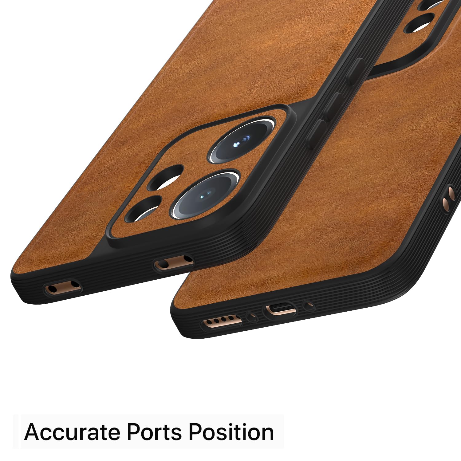 Pikkme Vivo V60/T4 Pro 5G brown mobile back cover – photo 4