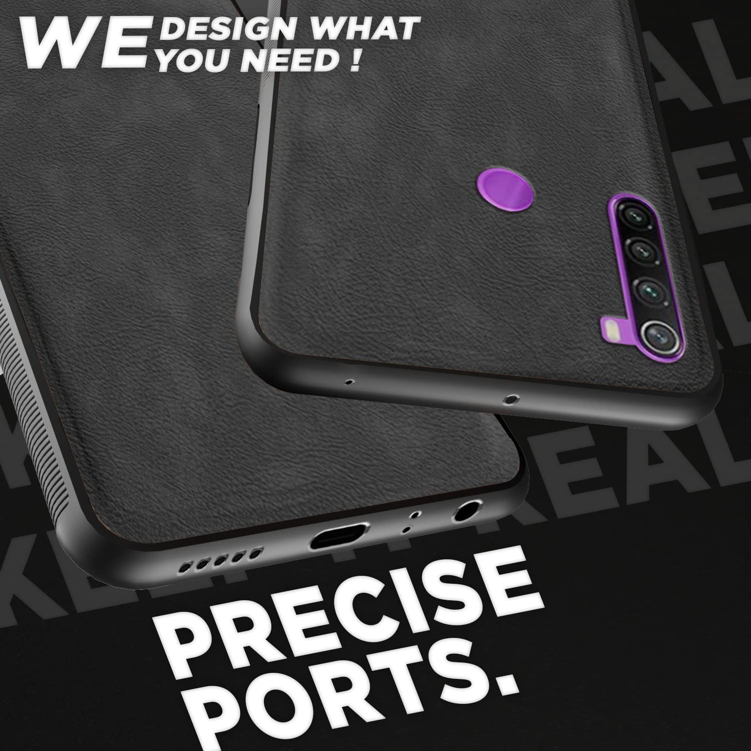 Pikkme Redmi Note 8 Leather grey mobile cover – photo 4