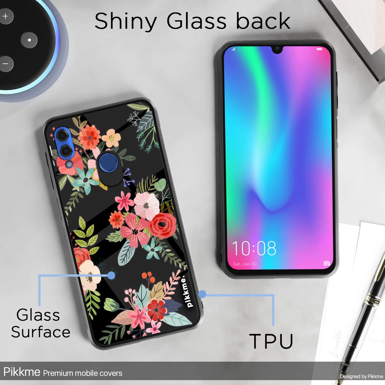 Honor 10 Lite Flower mobile cover by Pikkme – photo 3