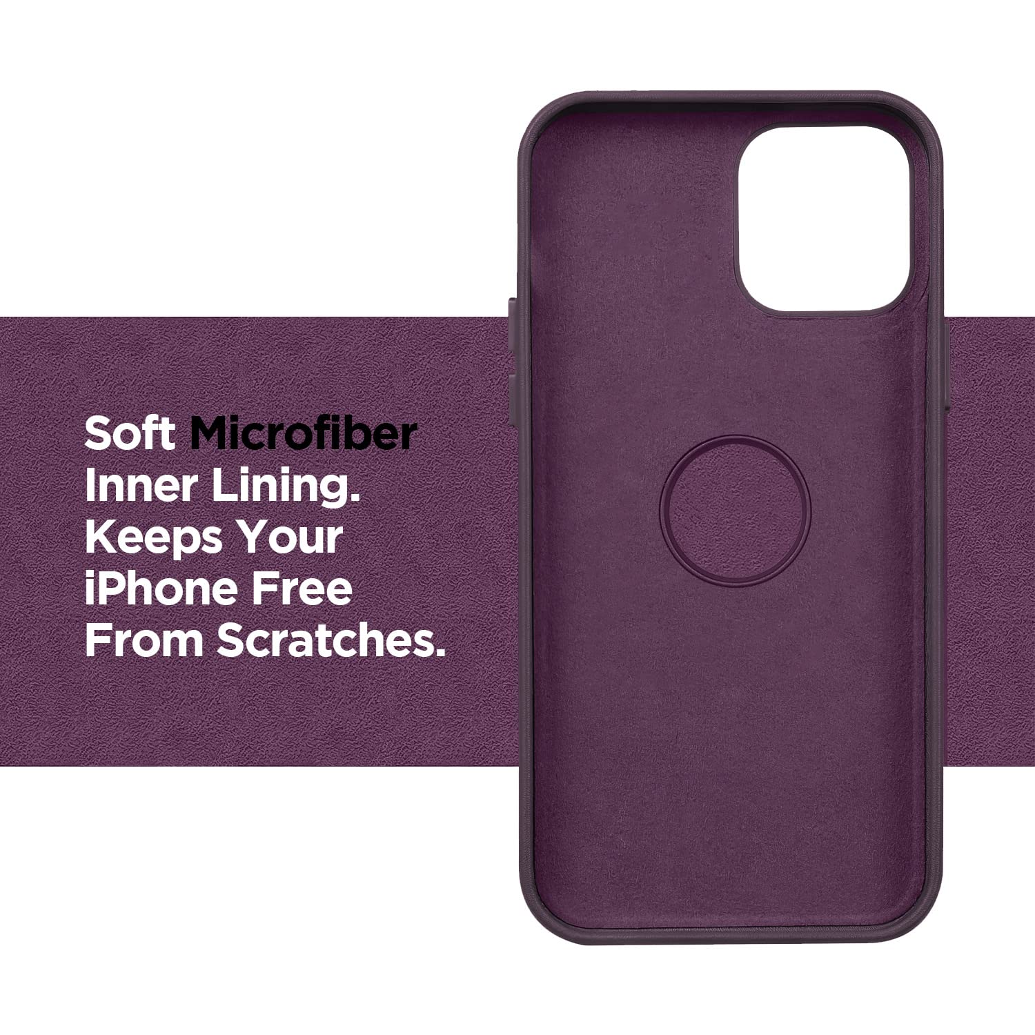 iPhone 13 phone cover in dark cherry by Pikkme – photo 2