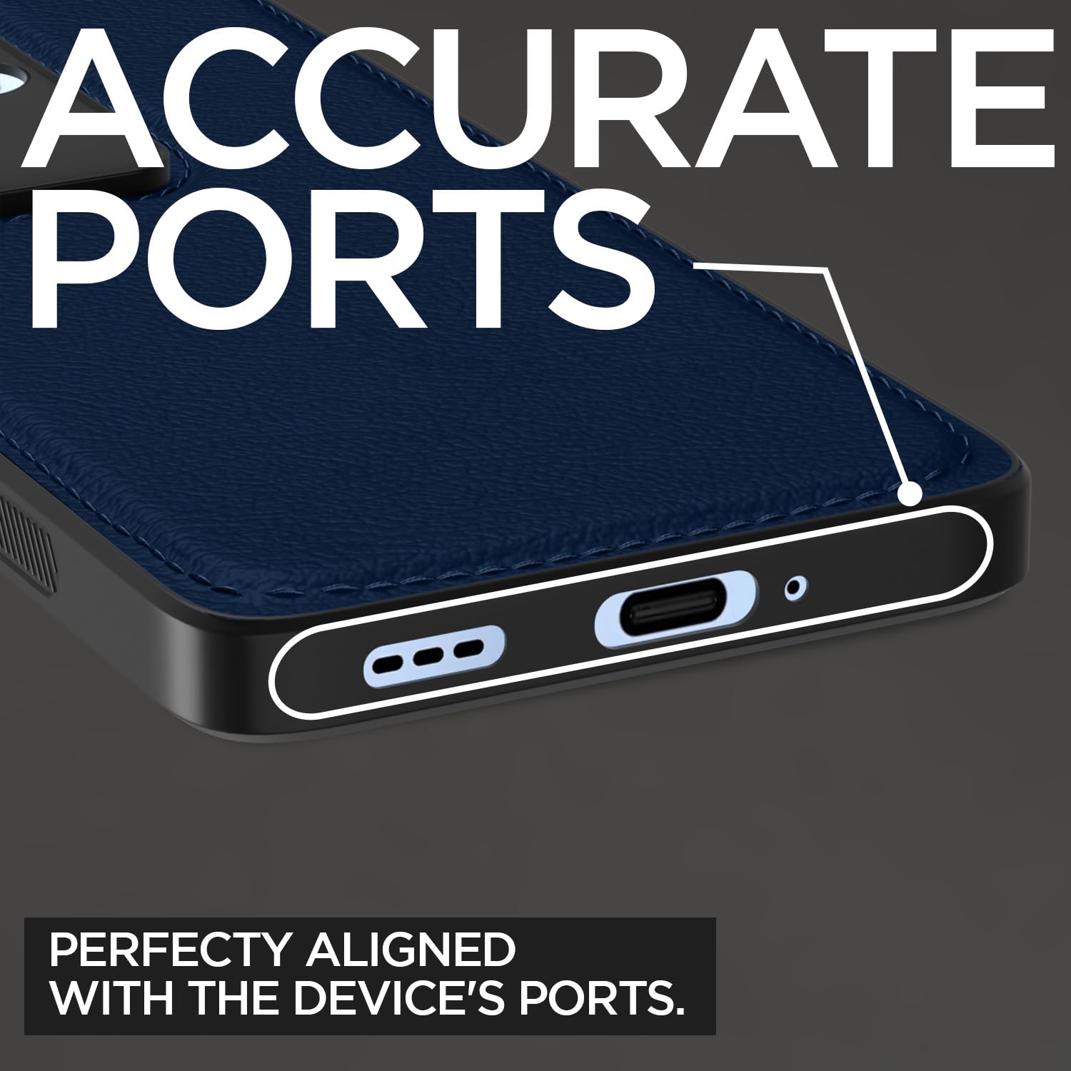 Pikkme Oppo F25 Pro 5G Leatherback Back Case | Blue
