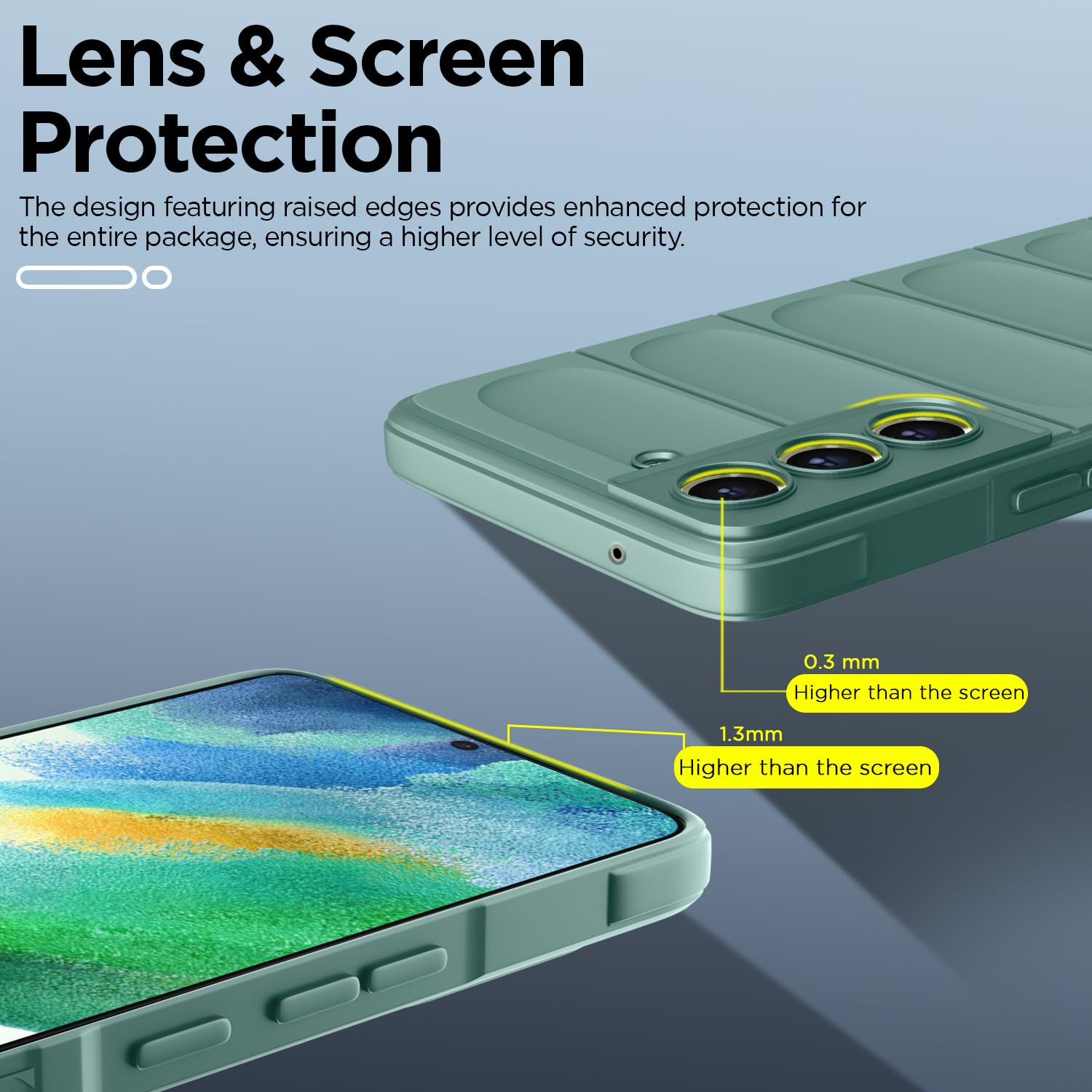Green Liquid Silicone phone cover for Samsung S21 FE 5G – Pikkme – photo 4