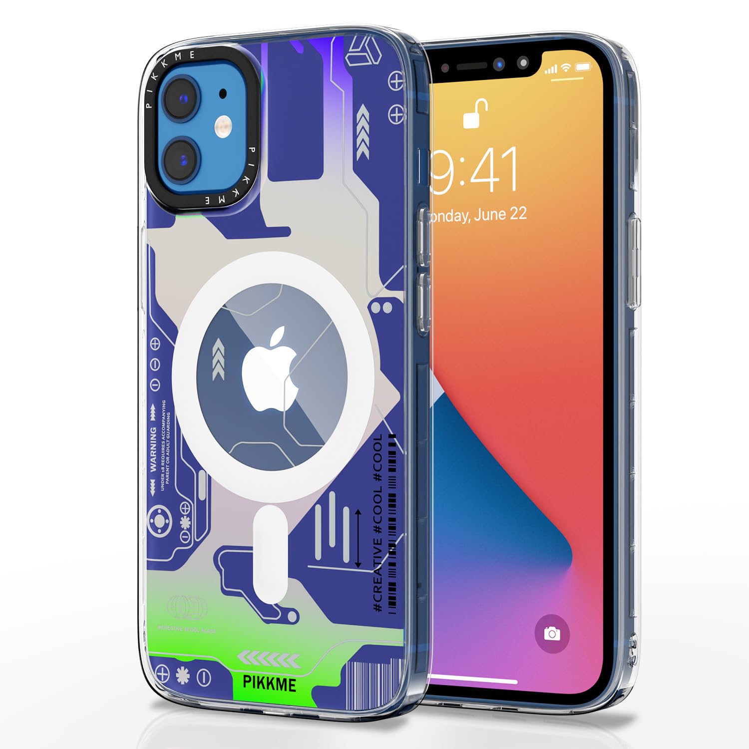 Pikkme iPhone 12 MagSafe blue mobile cover