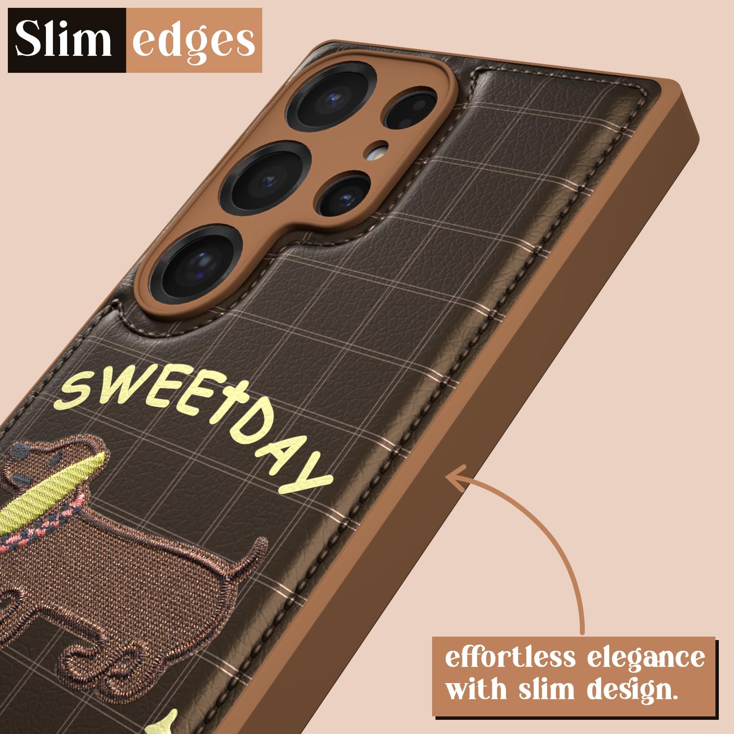 Pikkme Samsung Galaxy S25 Ultra Cute Girlish Dog Series Back Cover (Design1)